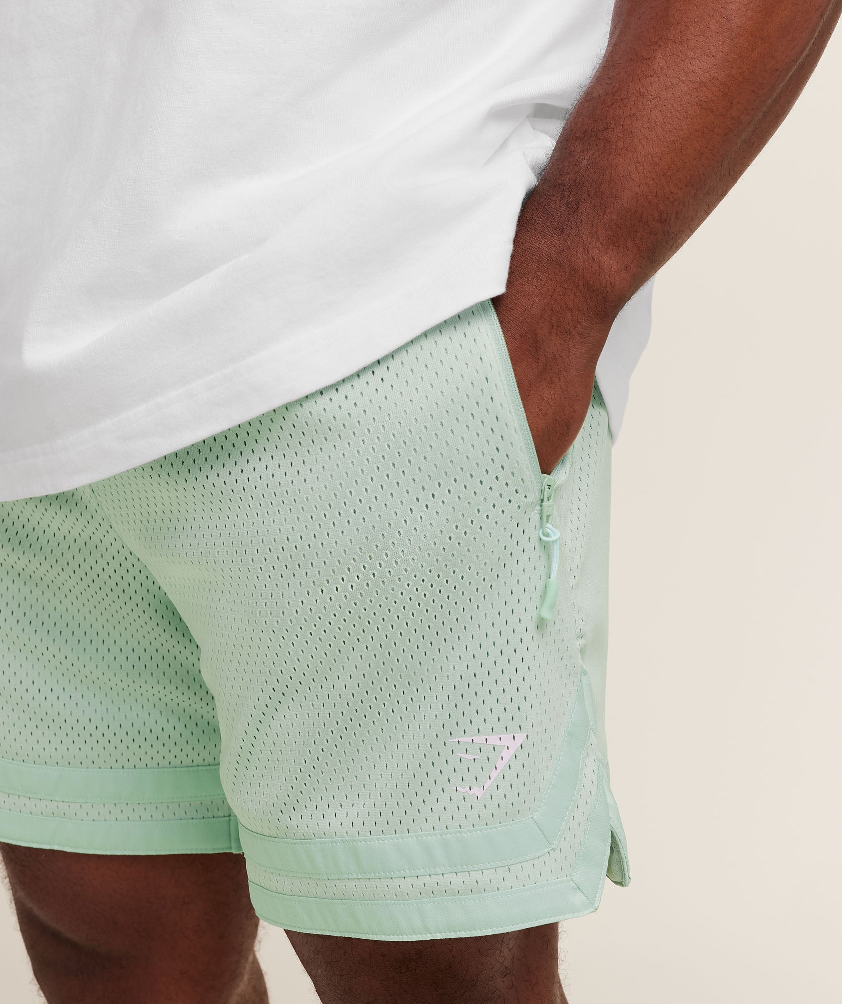 Gymshark Campus Mesh Shorts - Clay Green