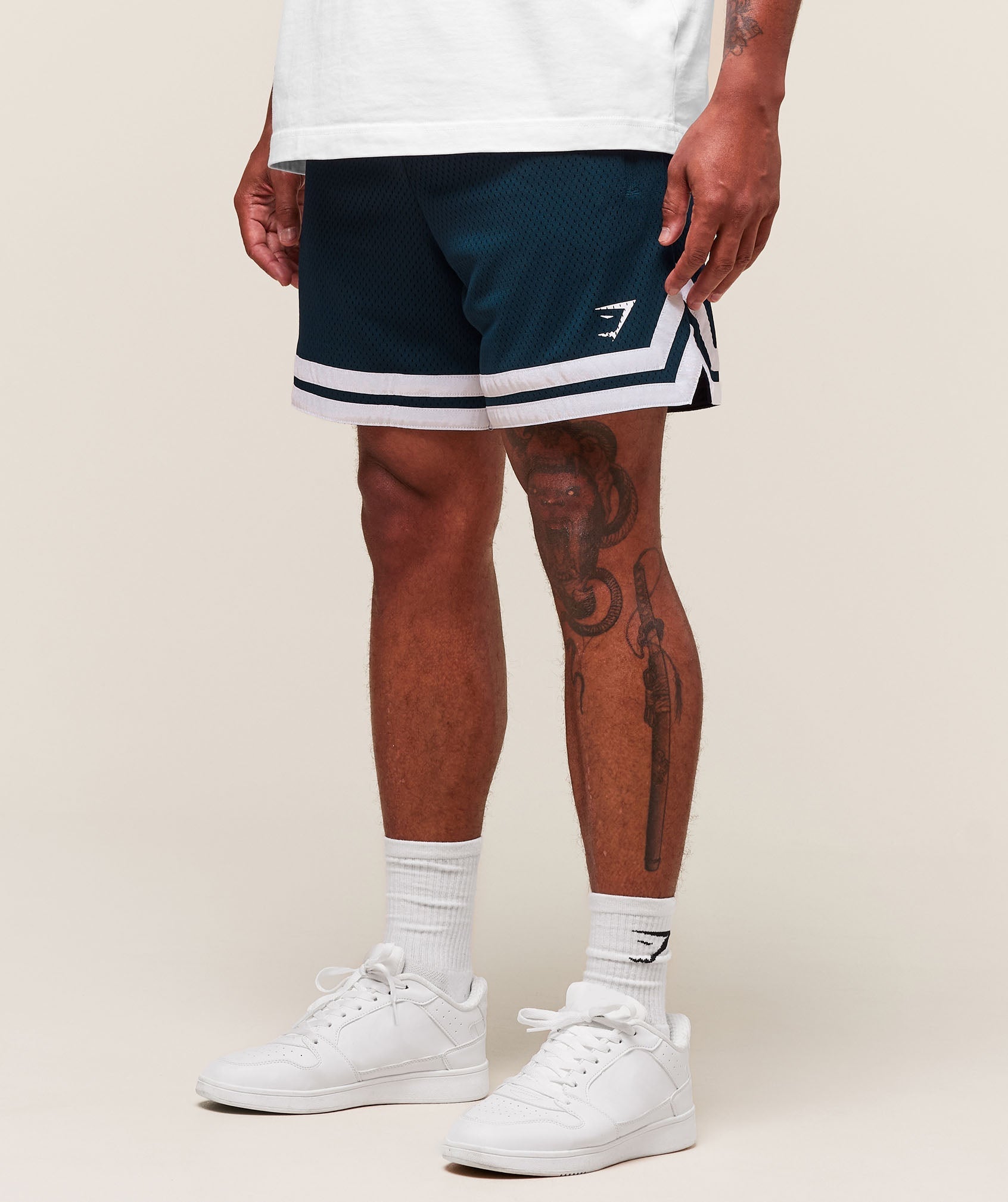 Gymshark Campus Mesh Shorts - Navy