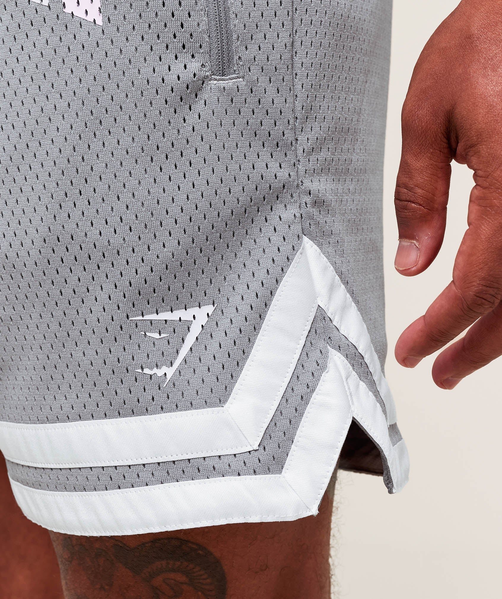 Gymshark Campus Mesh Shorts - Denim Grey