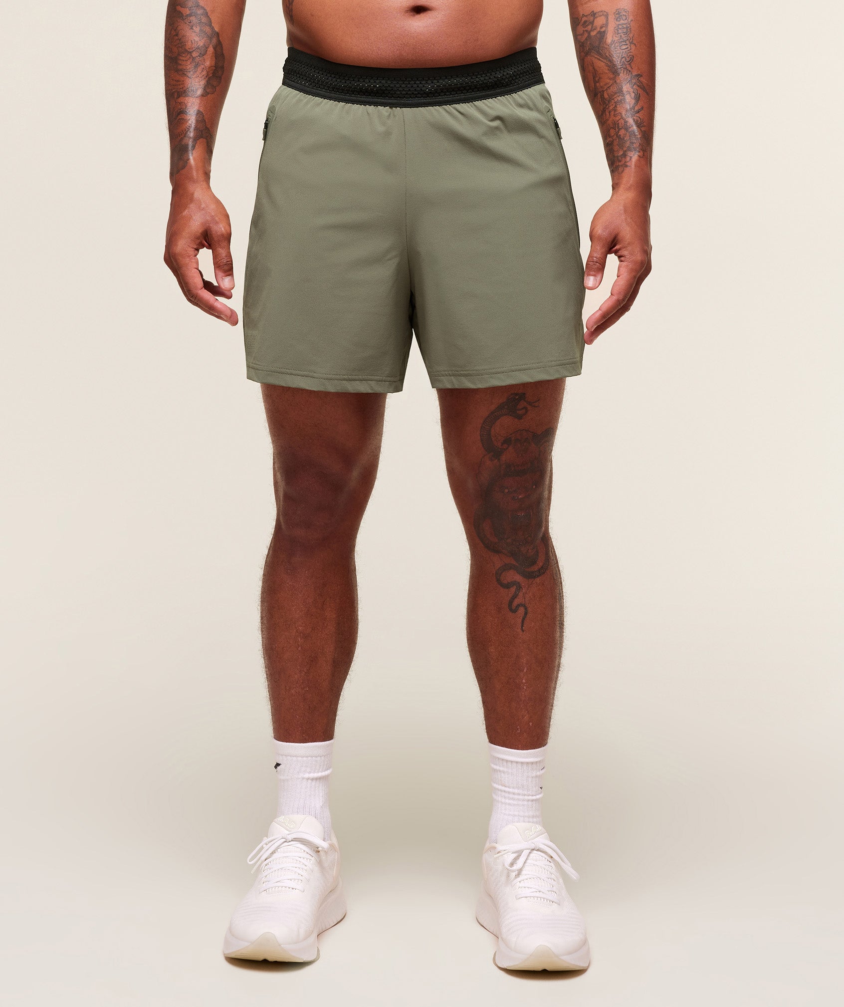 Gymshark Fit Elite 5" Shorts - Base Green