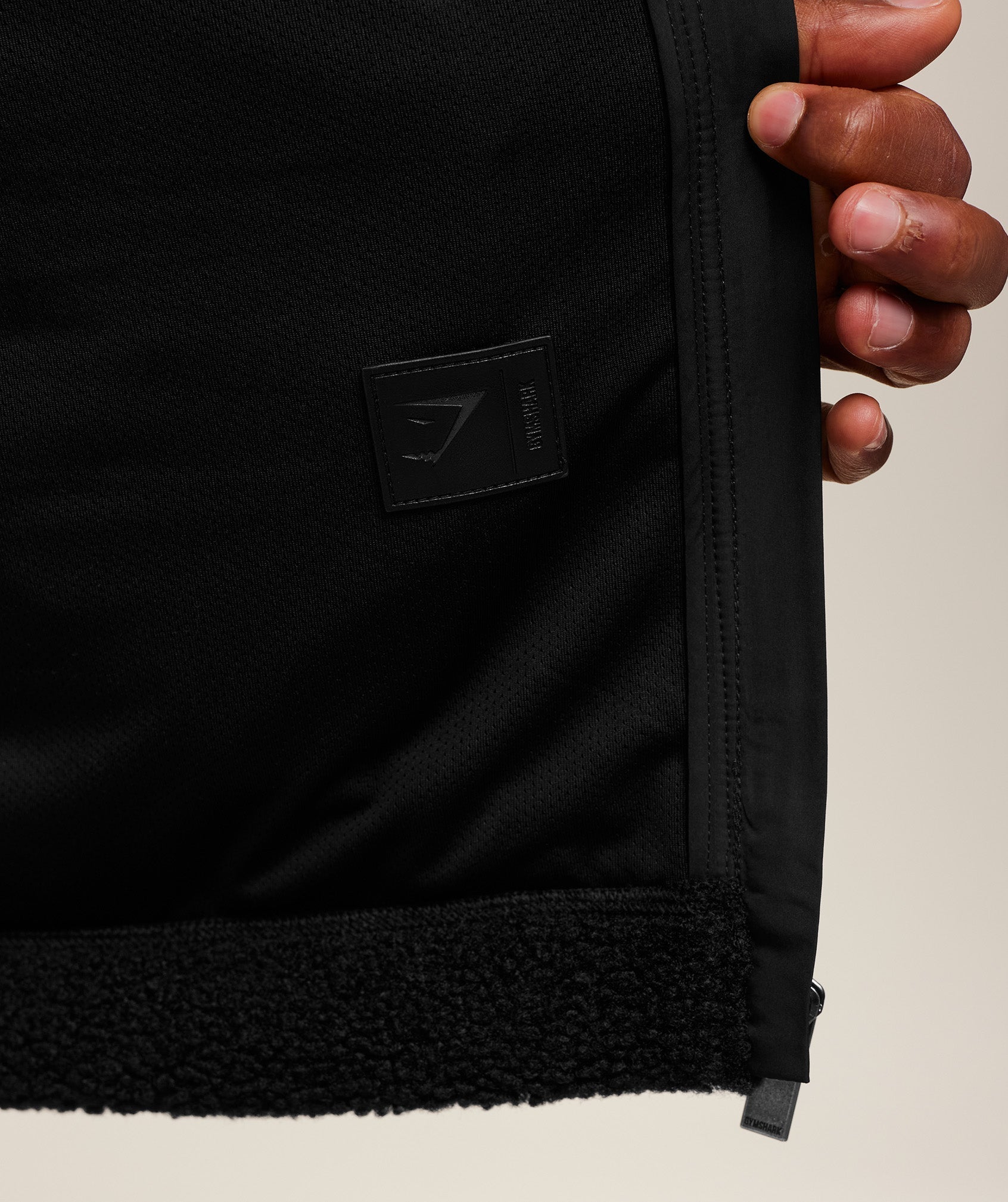 Gymshark Borg Zip Through Jacket - Black