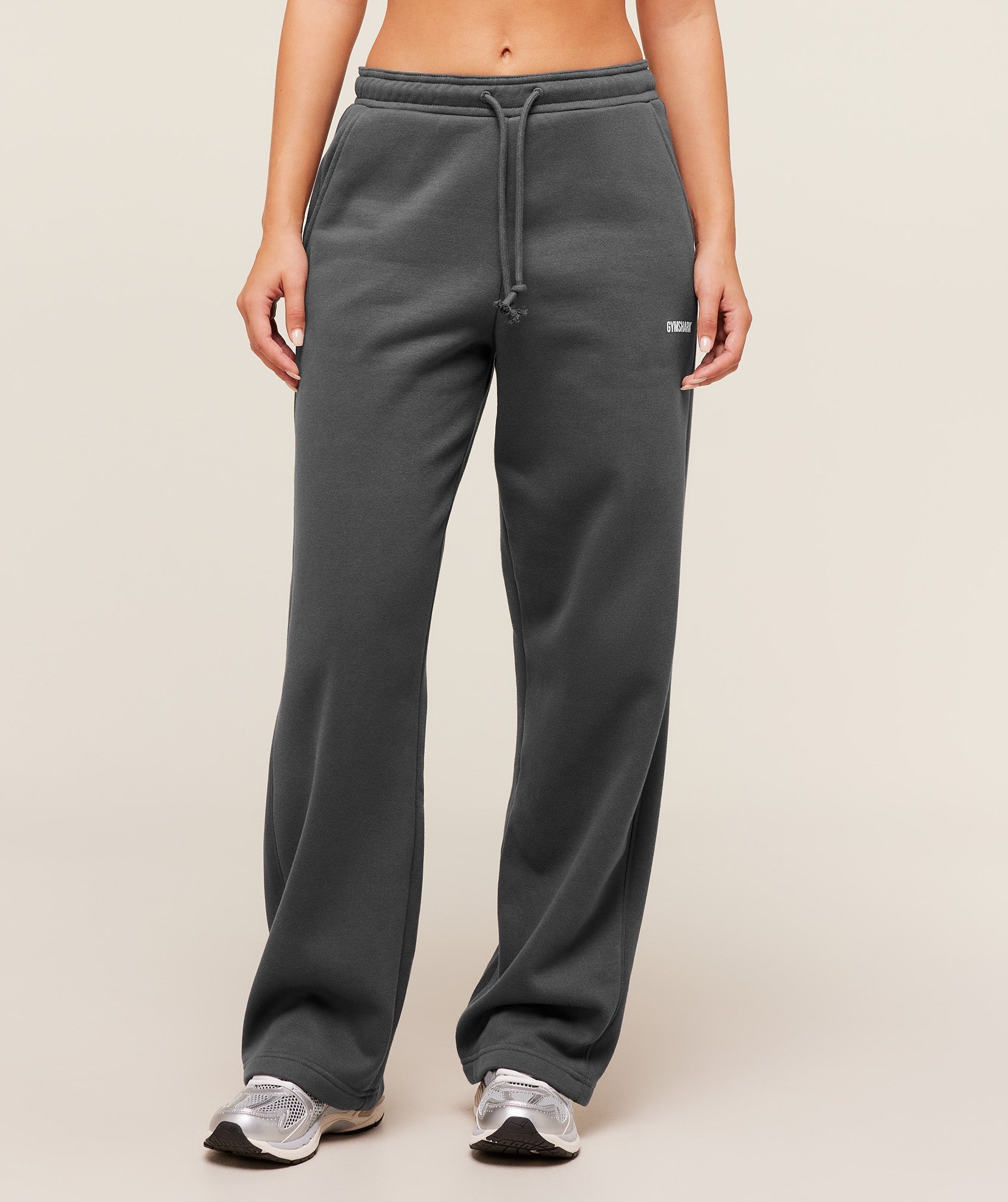 Gymshark Cosy Luxe Straight Leg Regular Joggers - Onyx Grey