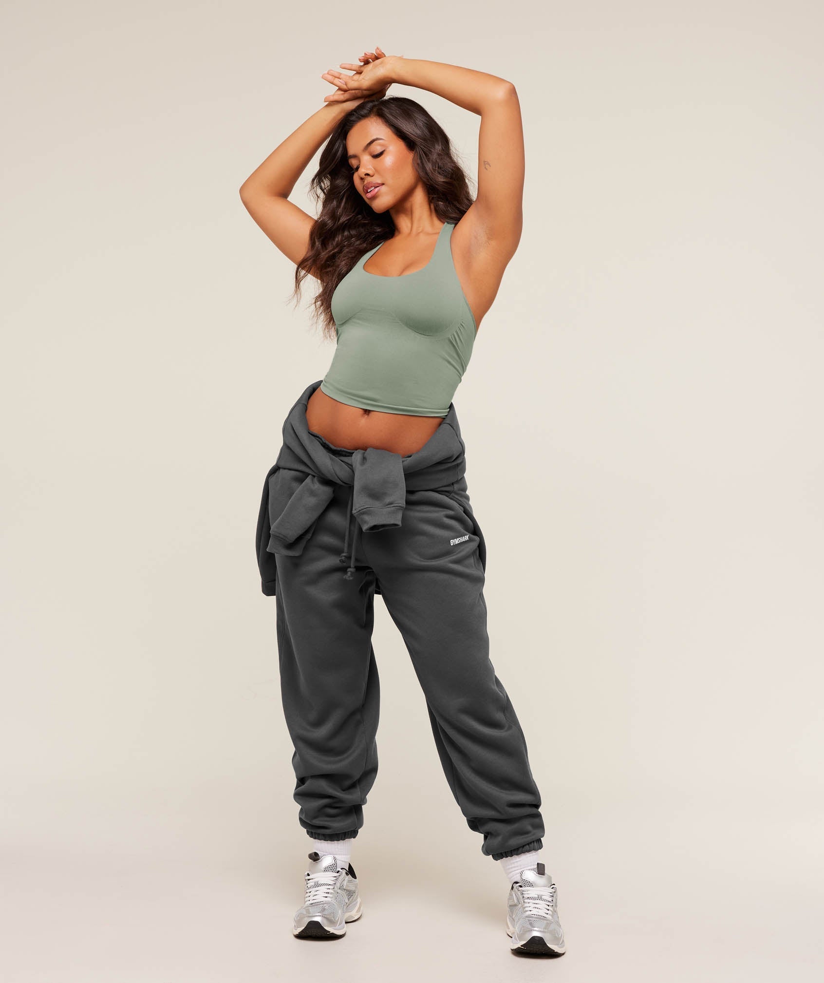 Gymshark Cosy Luxe Cuffed Joggers - Onyx Grey