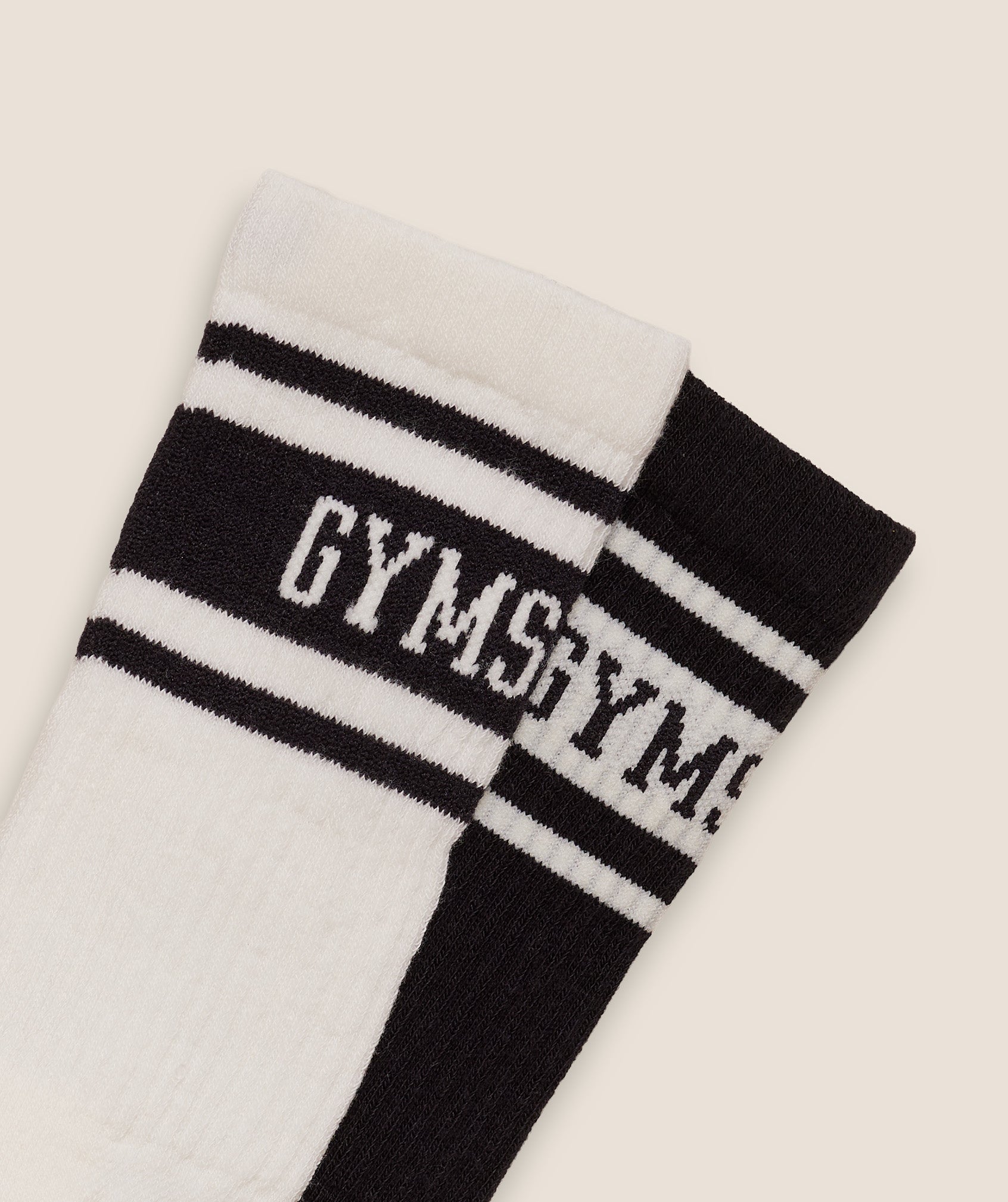 Gymshark Collegiate Crew Sock 2pk - Black