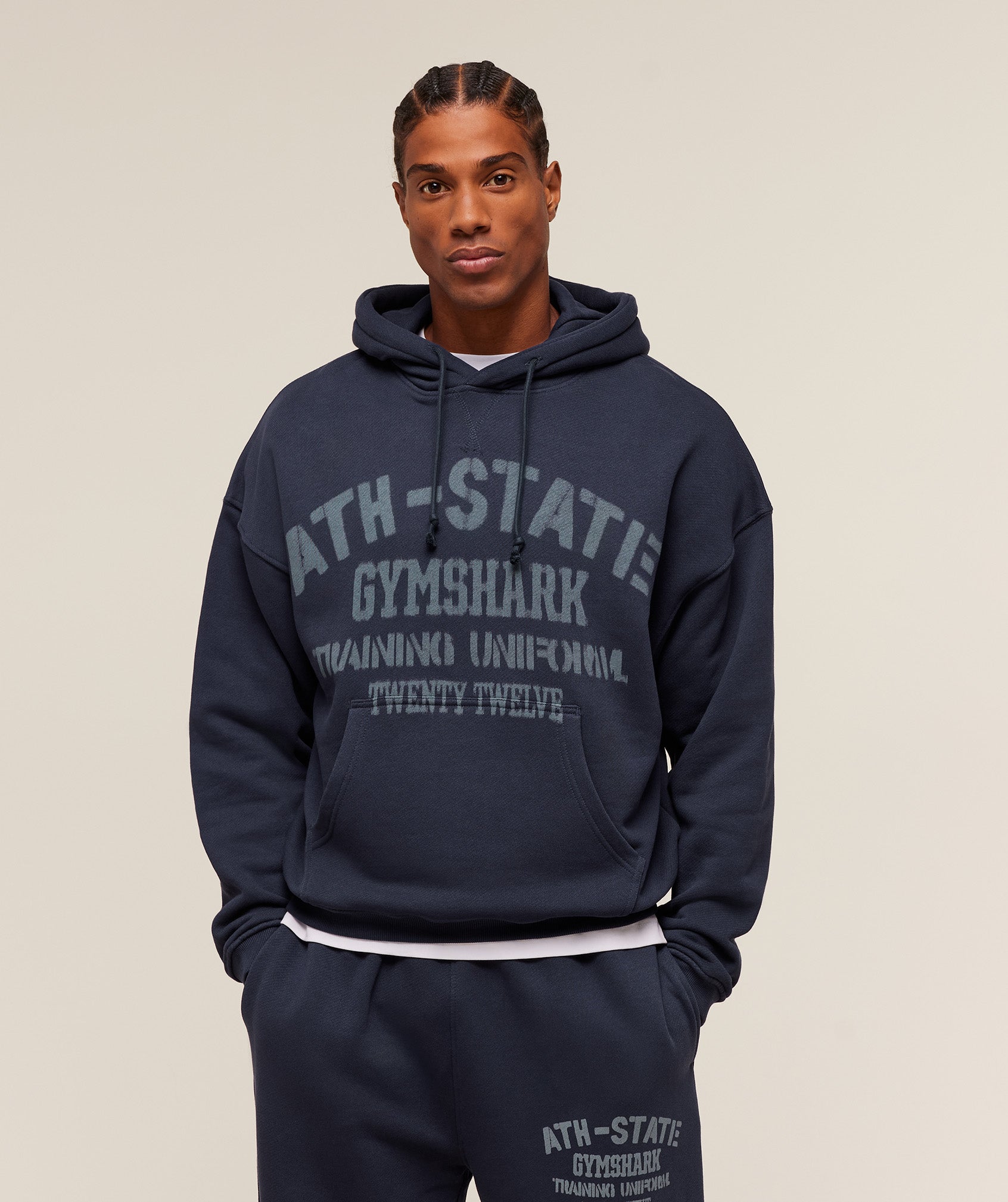 Gymshark Collegiate Hoodie - Heavy Blue