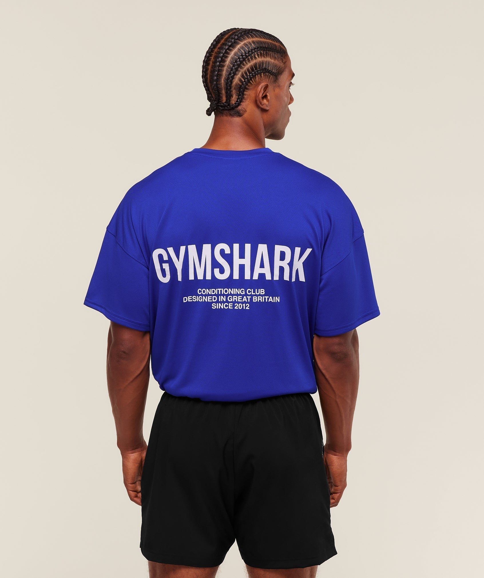 Gymshark Conditioning Club Oversized T-Shirt - Athletic Blue
