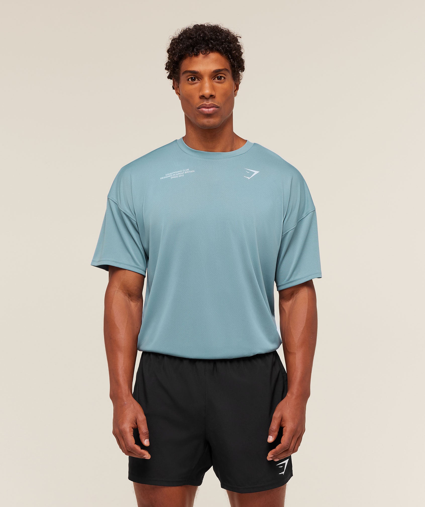 Gymshark Conditioning Club Oversized T-Shirt - Bench Blue