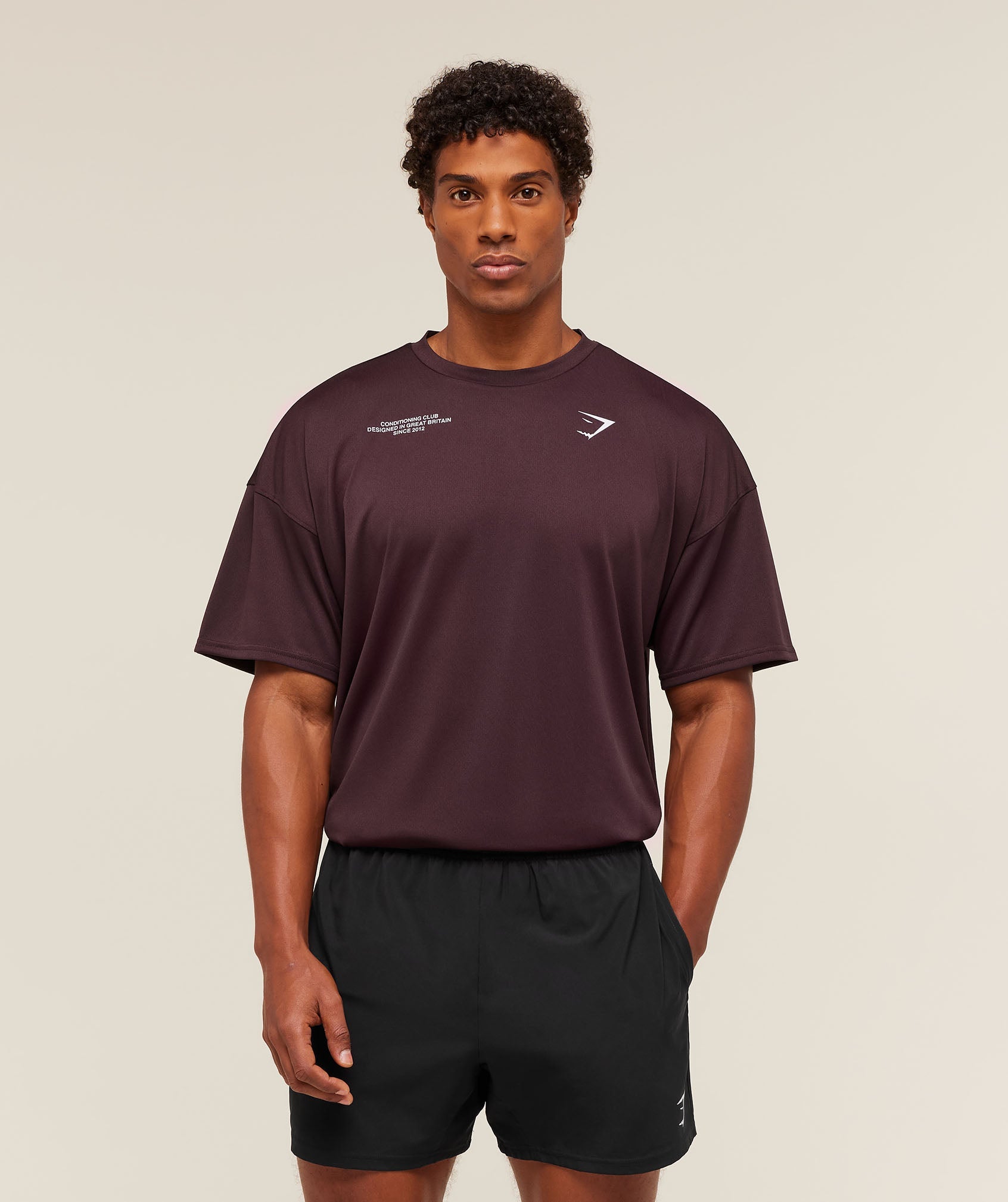 Gymshark Conditioning Club Oversized T-Shirt - Cherry Purple