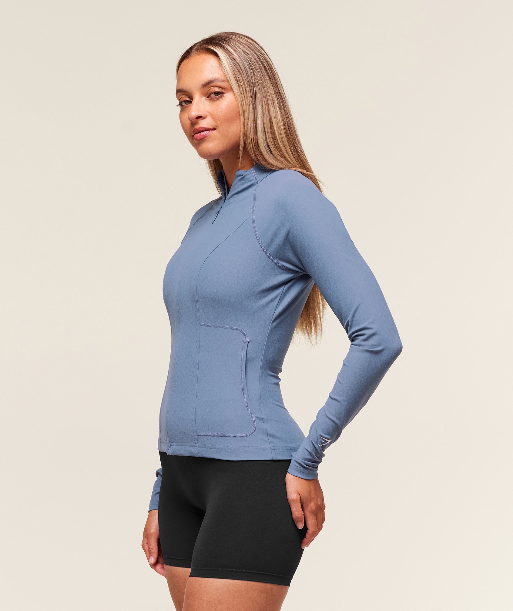 Gymshark Conditioning Full Zip Jacket - Worn Blue