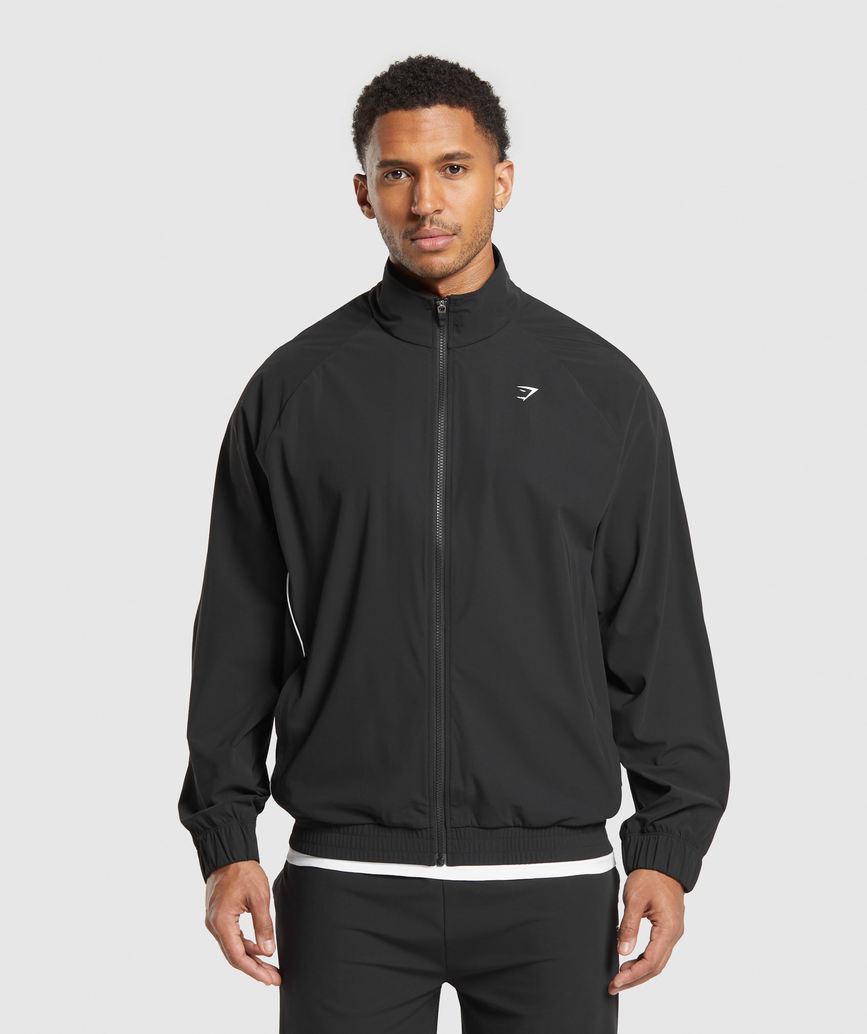 Gymshark Contrast Track Top - Black