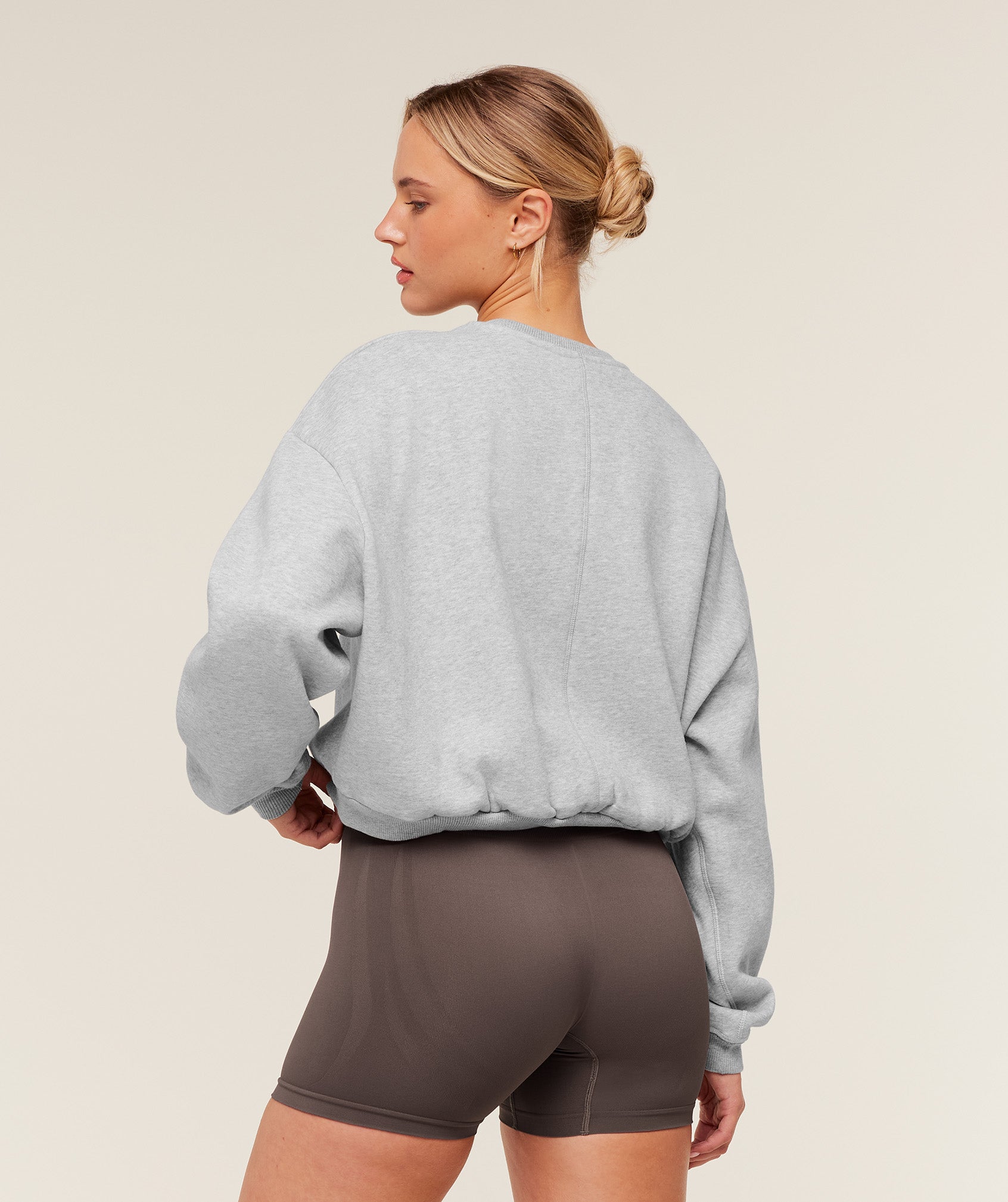 Gymshark Cosy Luxe Sweatshirt - Bros Soft Grey Marl