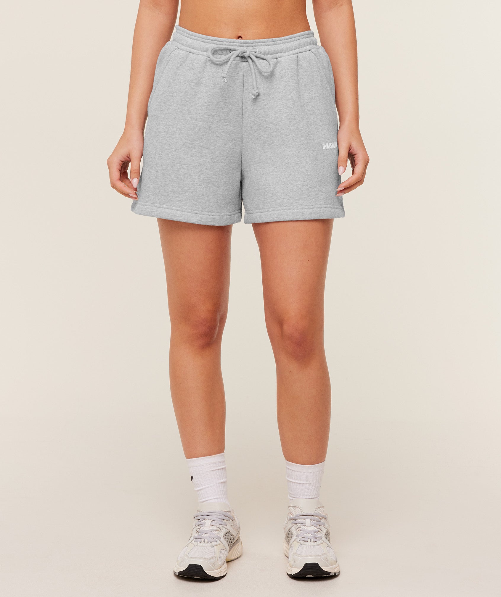 Gymshark Cosy Luxe Shorts - Bros Soft Grey Marl