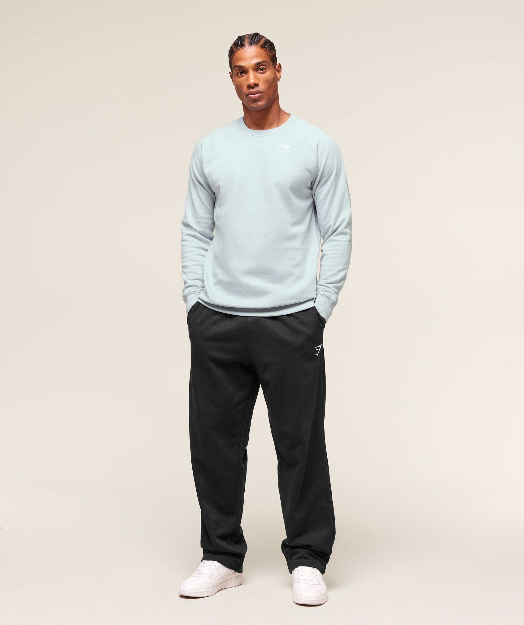 Gymshark Crest Crew - Smoke Blue