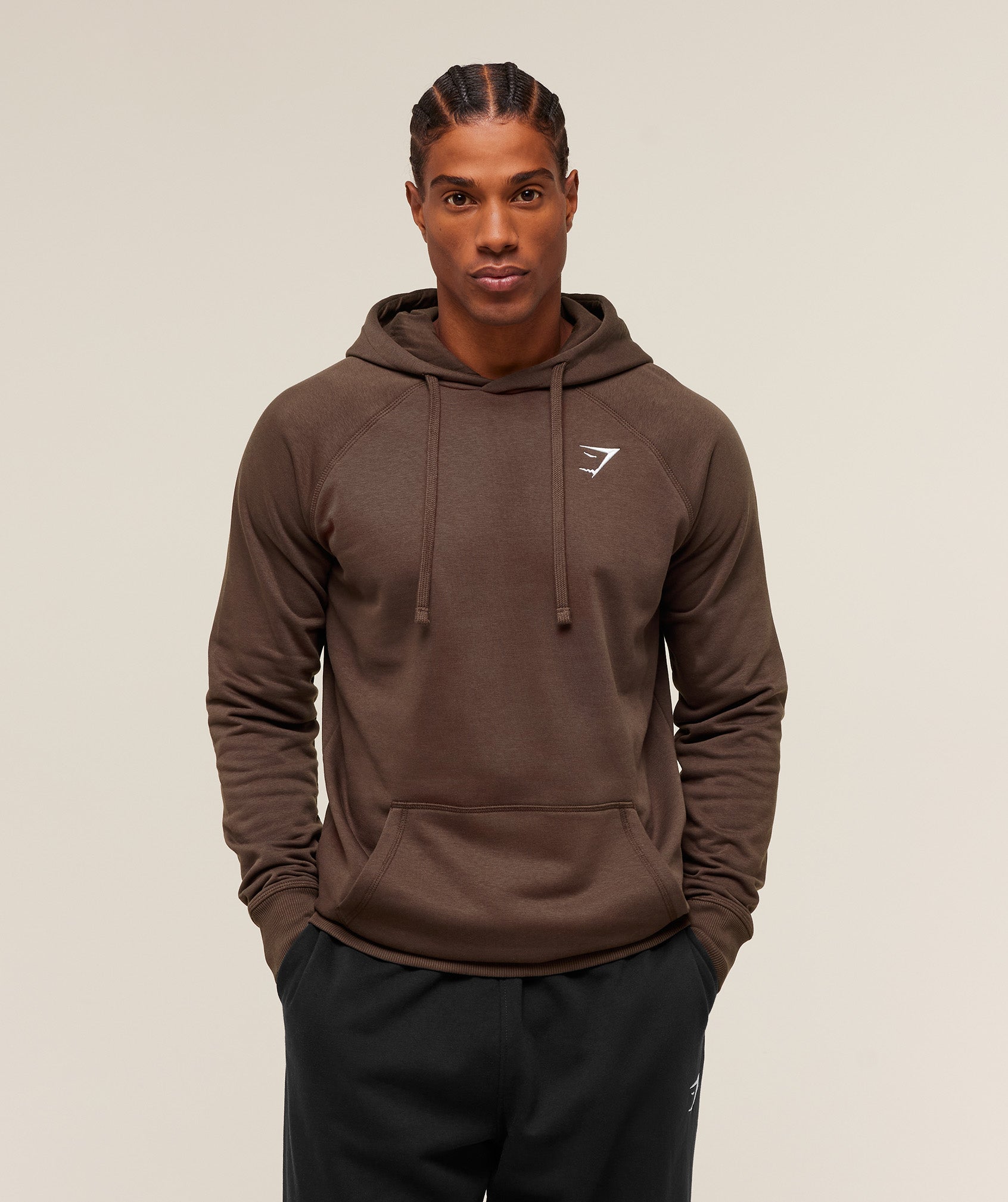 Gymshark Crest Hoodie - Archive Brown
