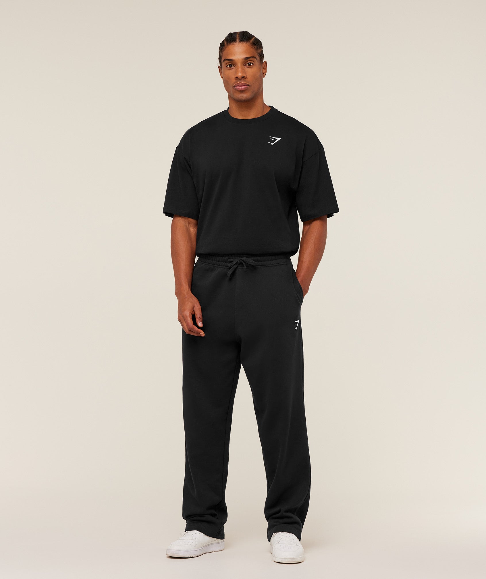 Gymshark Crest Oversized T-Shirt - GS Black