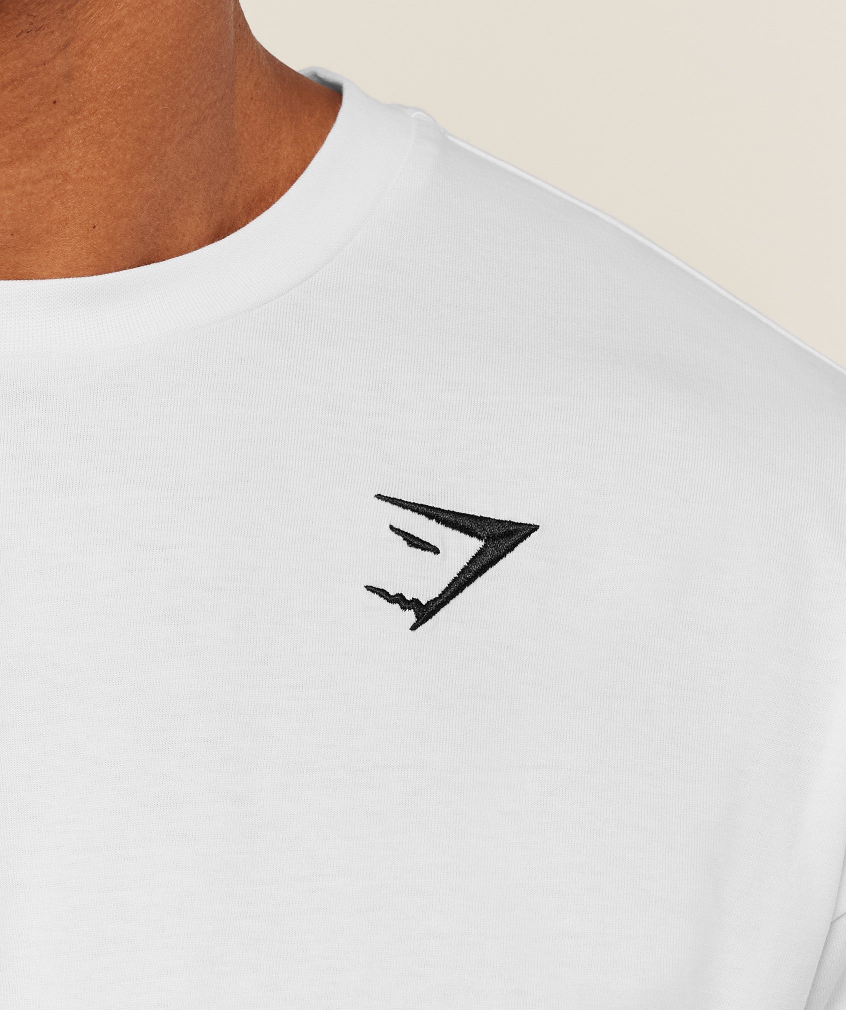 Gymshark Crest Oversized T-Shirt - GS White