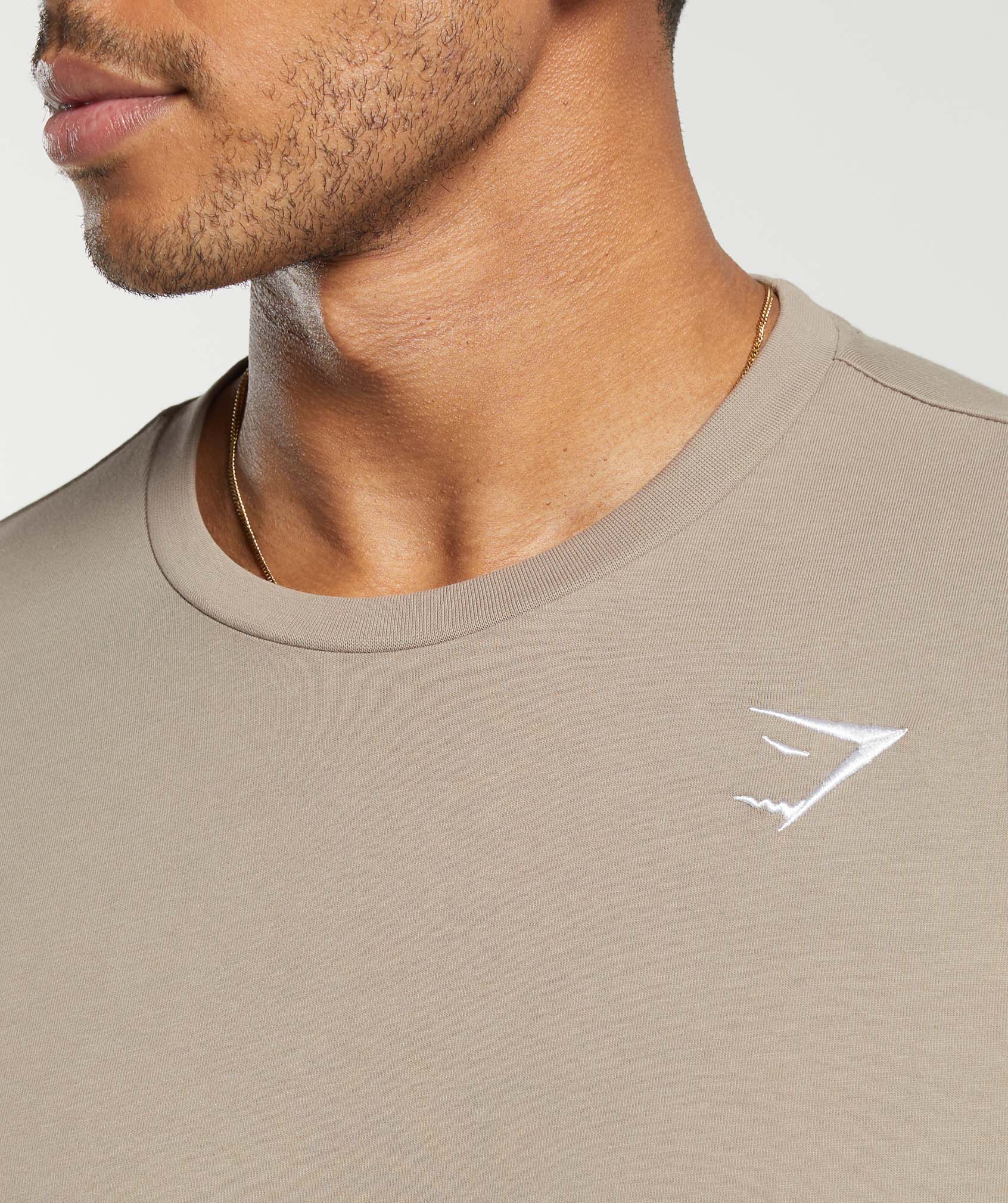 Gymshark Crest T-Shirt - Lifestyle Brown