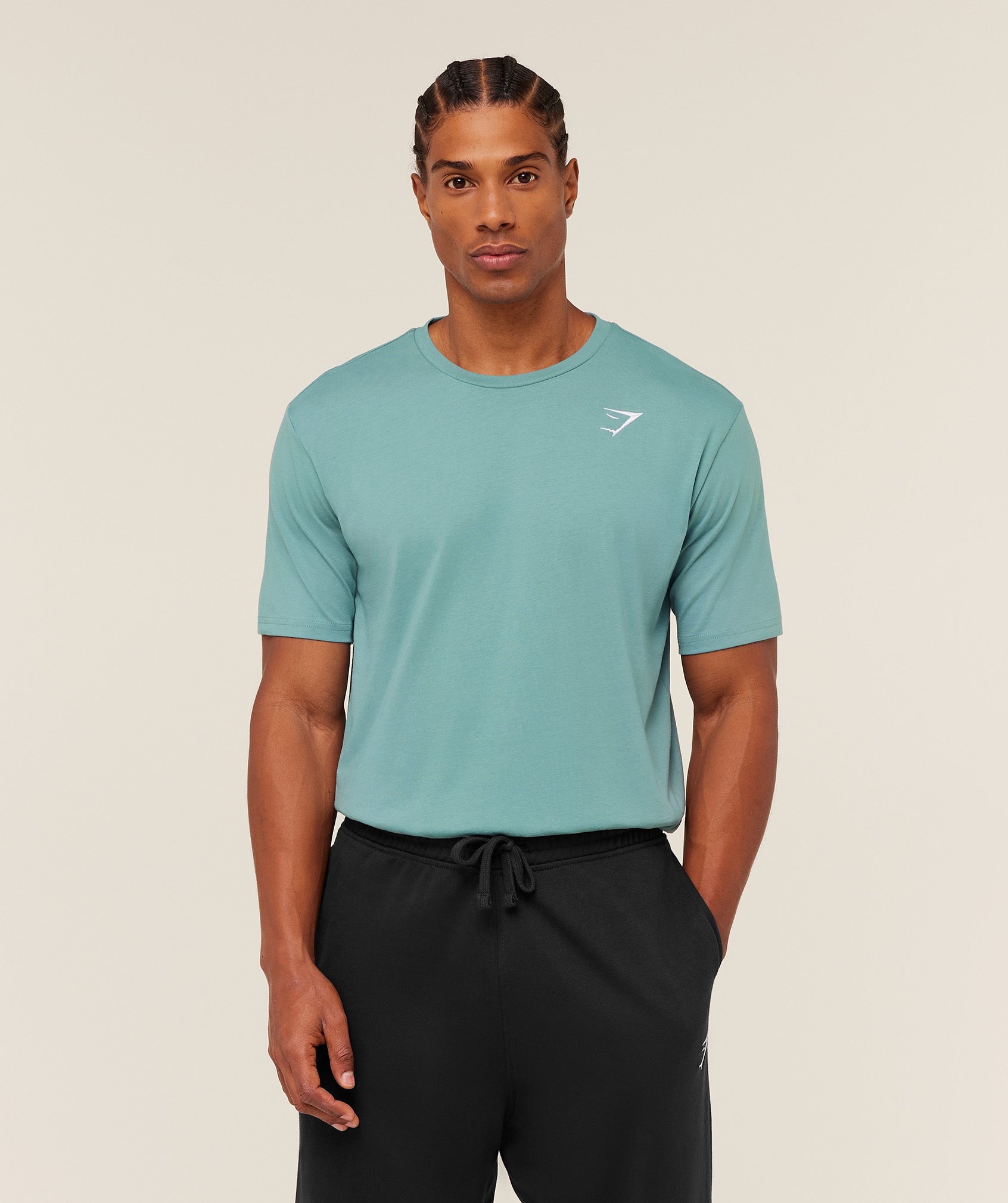 Gymshark Crest T-Shirt - GS Storm Blue