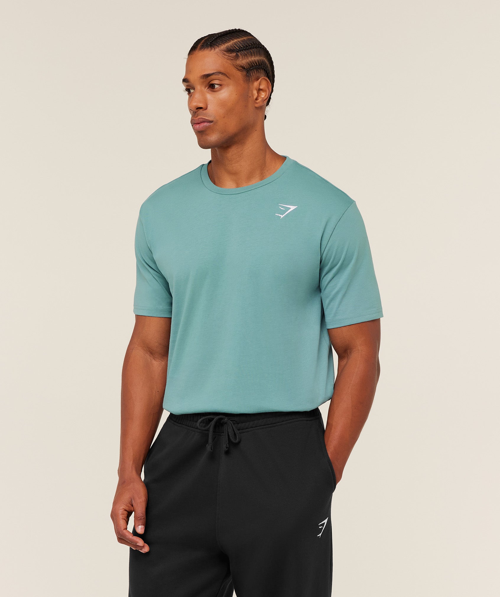 Gymshark Crest T-Shirt - GS Storm Blue