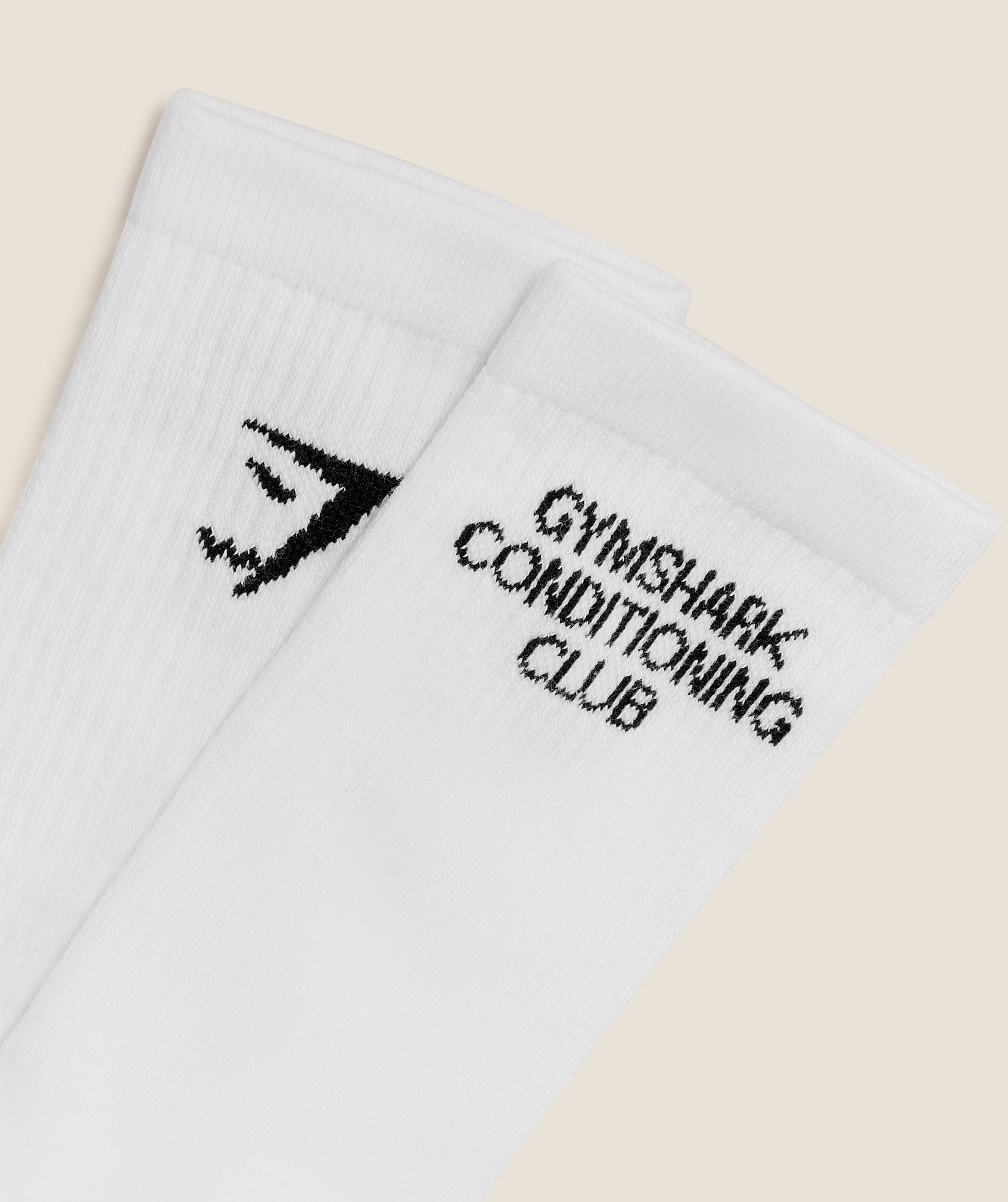 Gymshark Conditioning Club Graphic Crew Sock 3pk - White