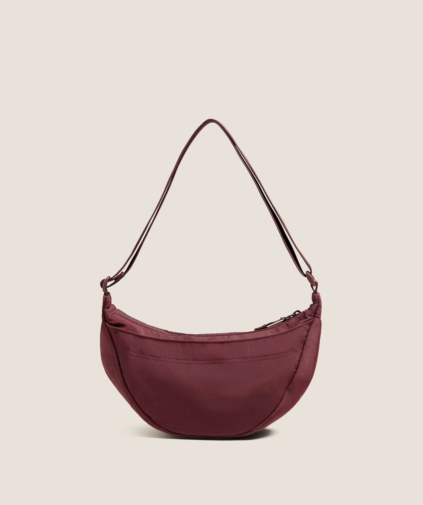 Gymshark Pleat Crossbody - Rich Maroon