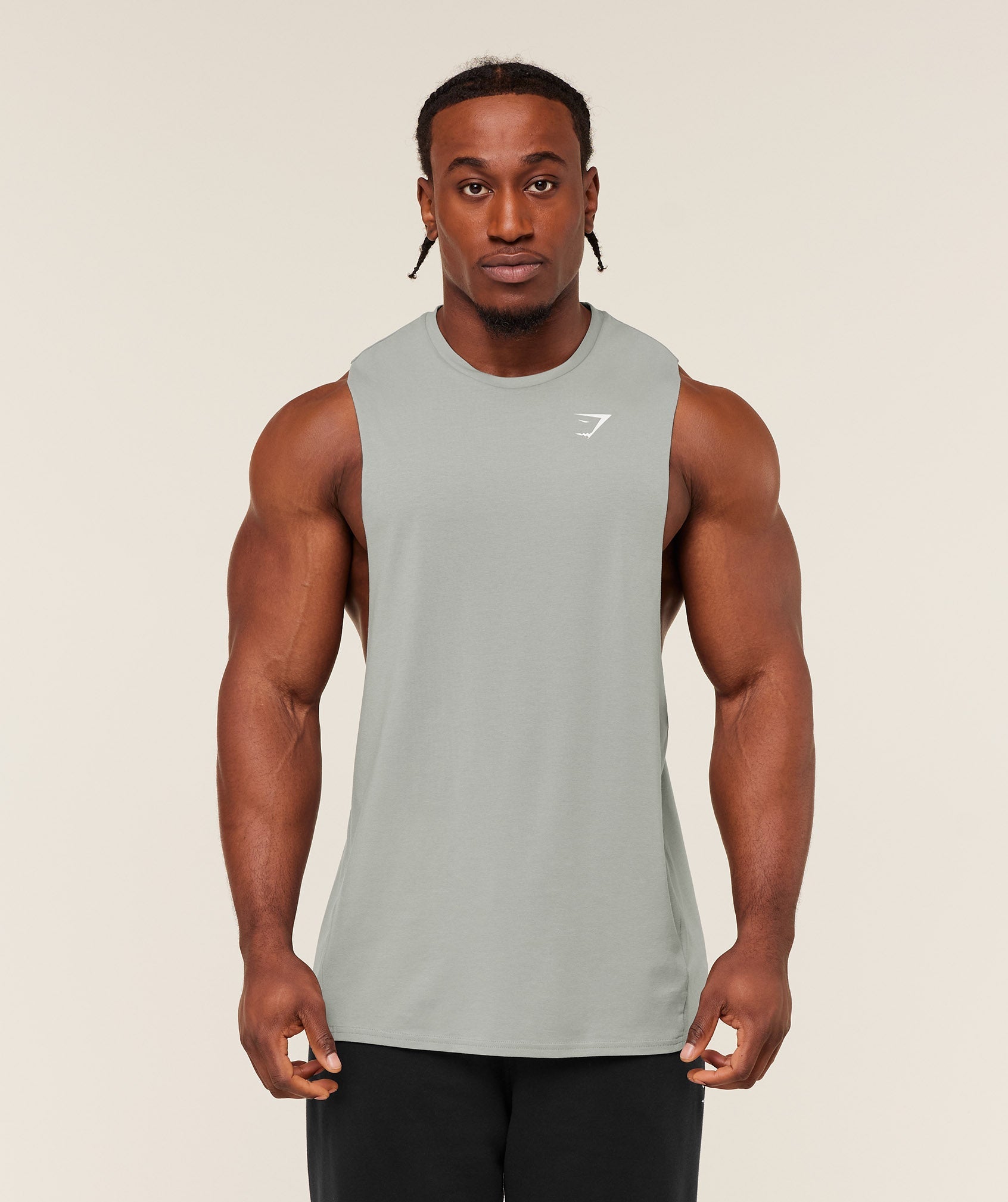 Gymshark Critical 2.0 Drop Arm Tank - Smokey Grey