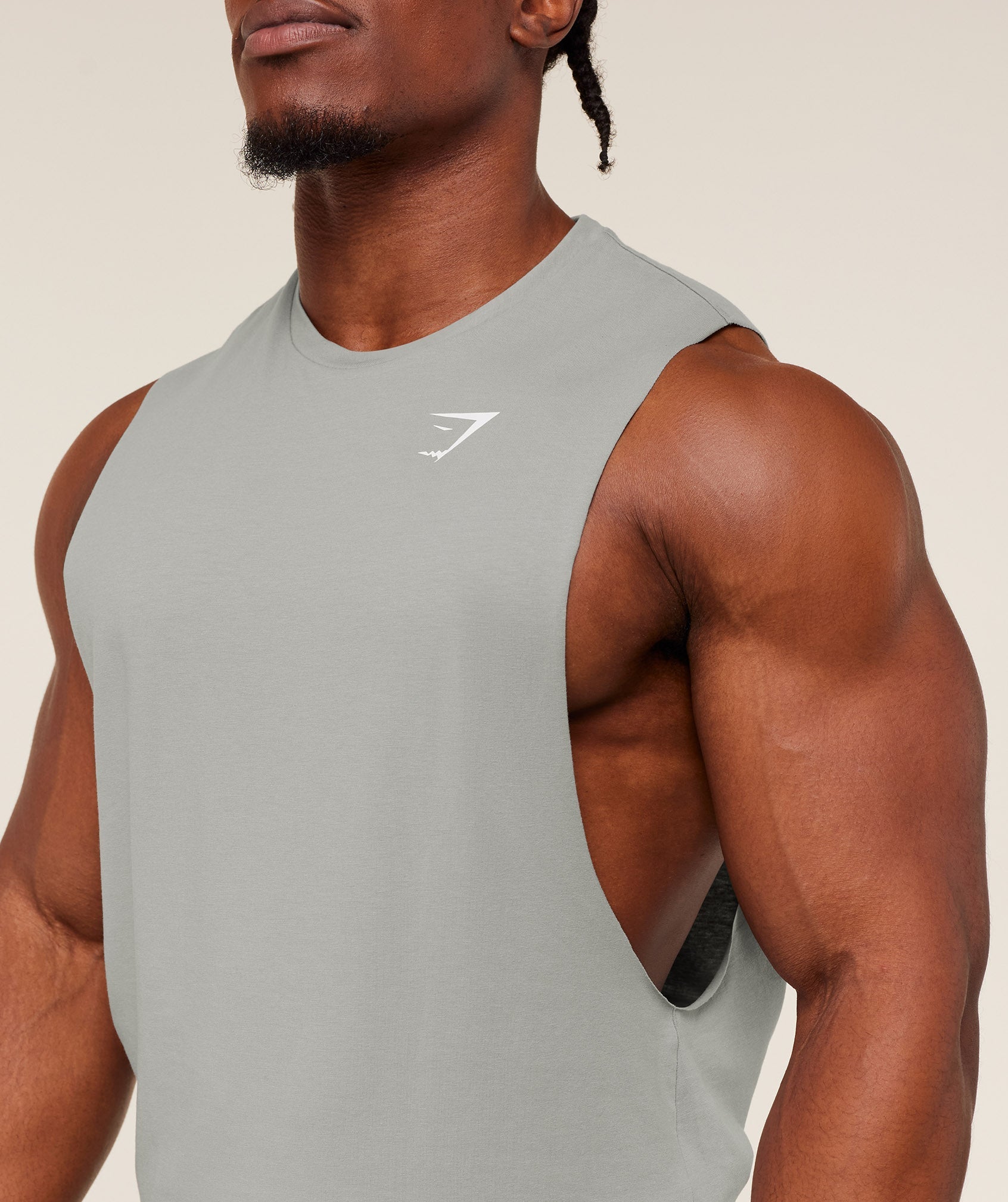 Gymshark Critical 2.0 Drop Arm Tank - Smokey Grey