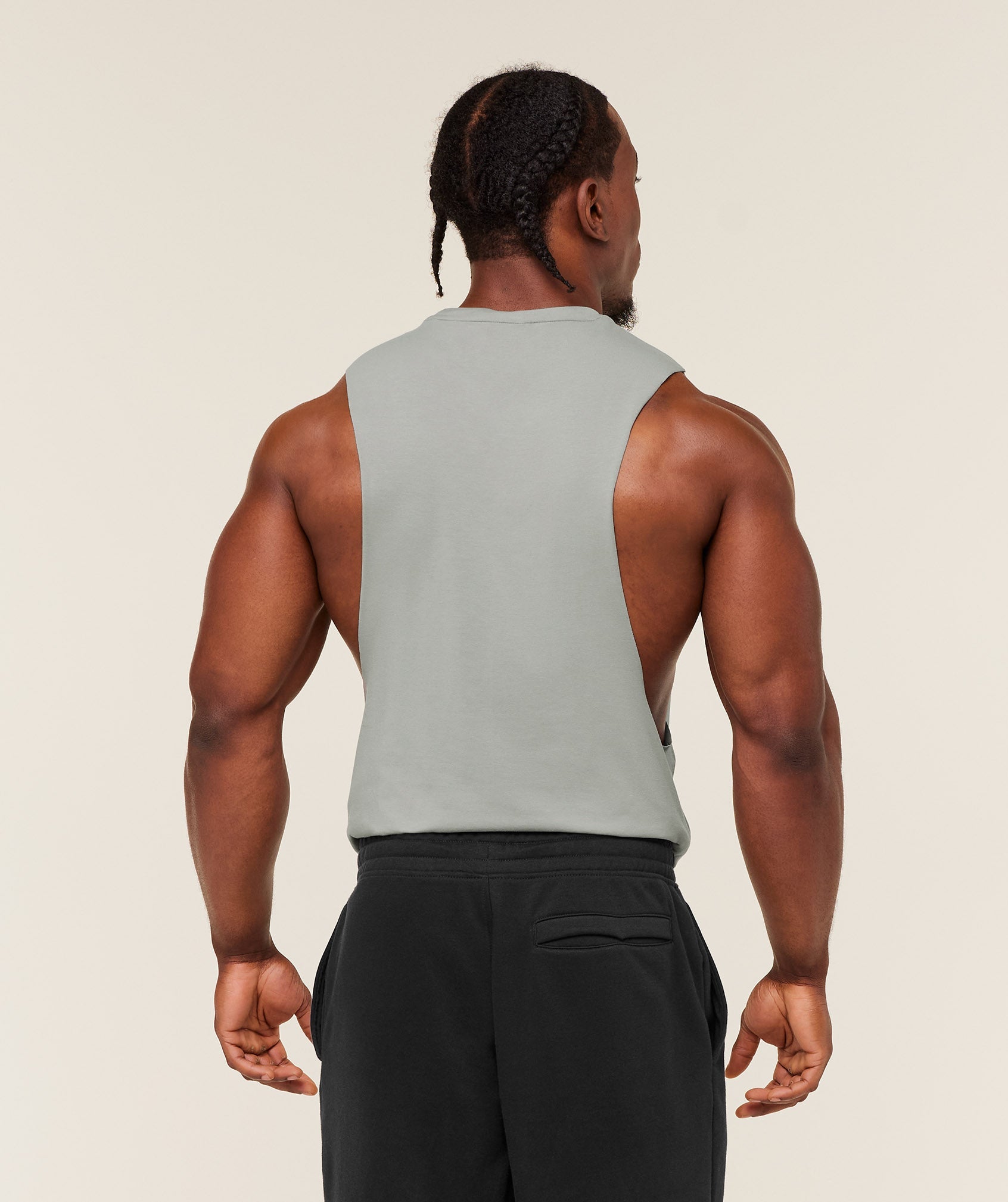 Gymshark Critical 2.0 Drop Arm Tank - Smokey Grey