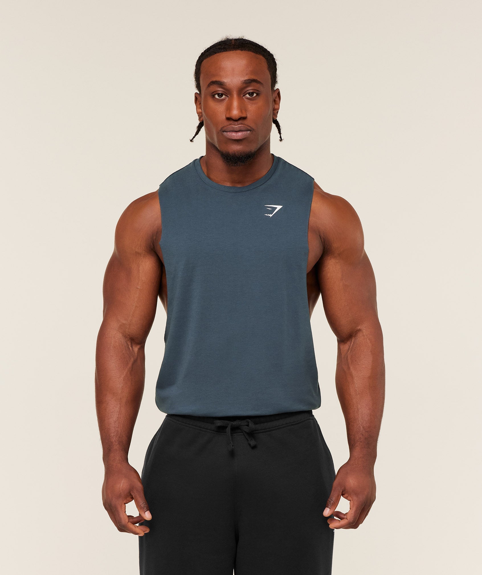 Gymshark Critical 2.0 Drop Arm Tank - GS Stealth Blue
