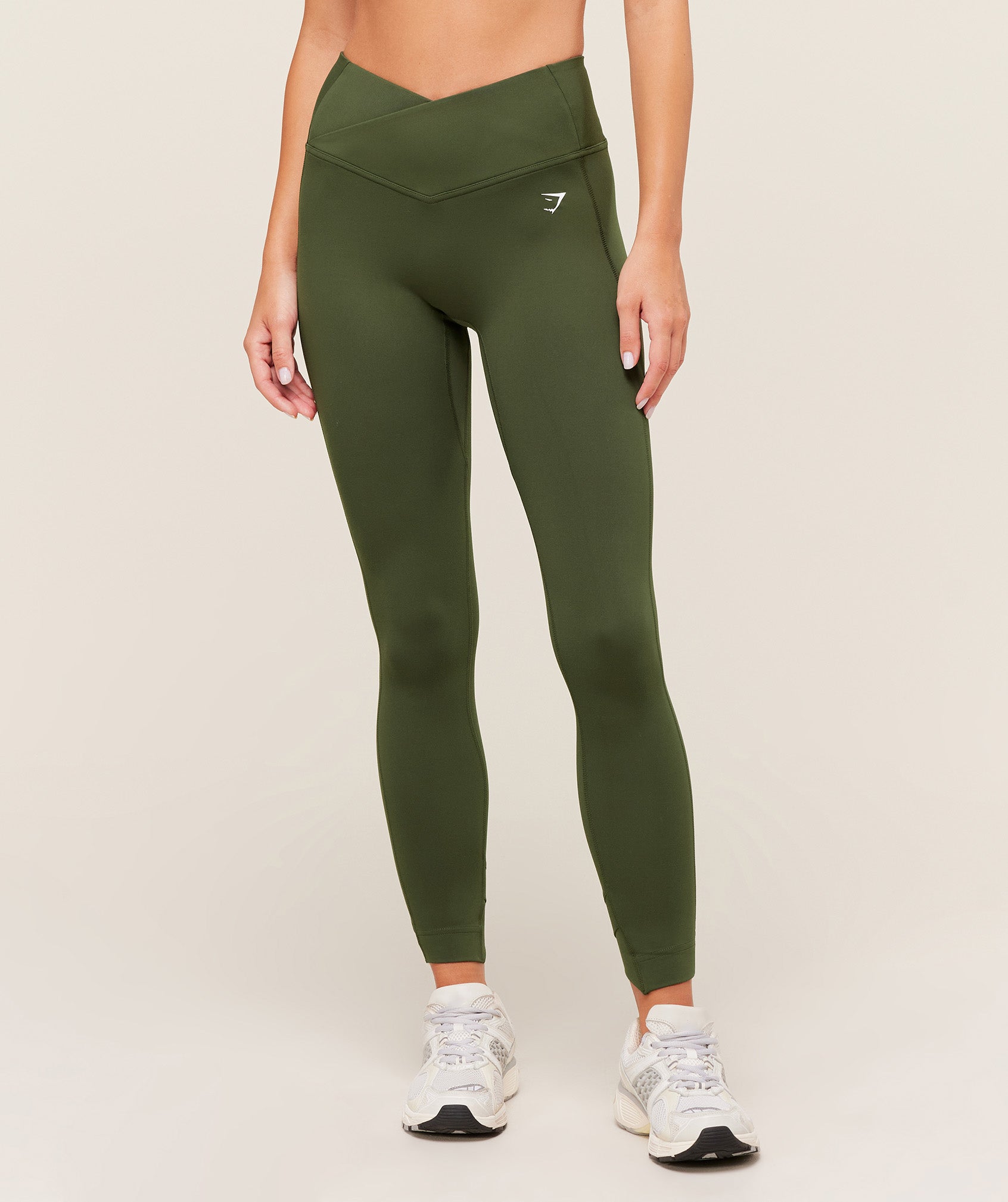 Gymshark Crossover Leggings - Winter Olive