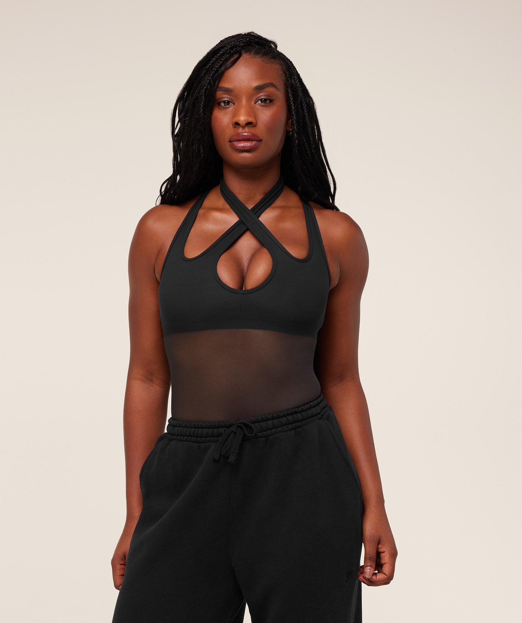 Gymshark Dark Energy Mesh Tank - GS Black