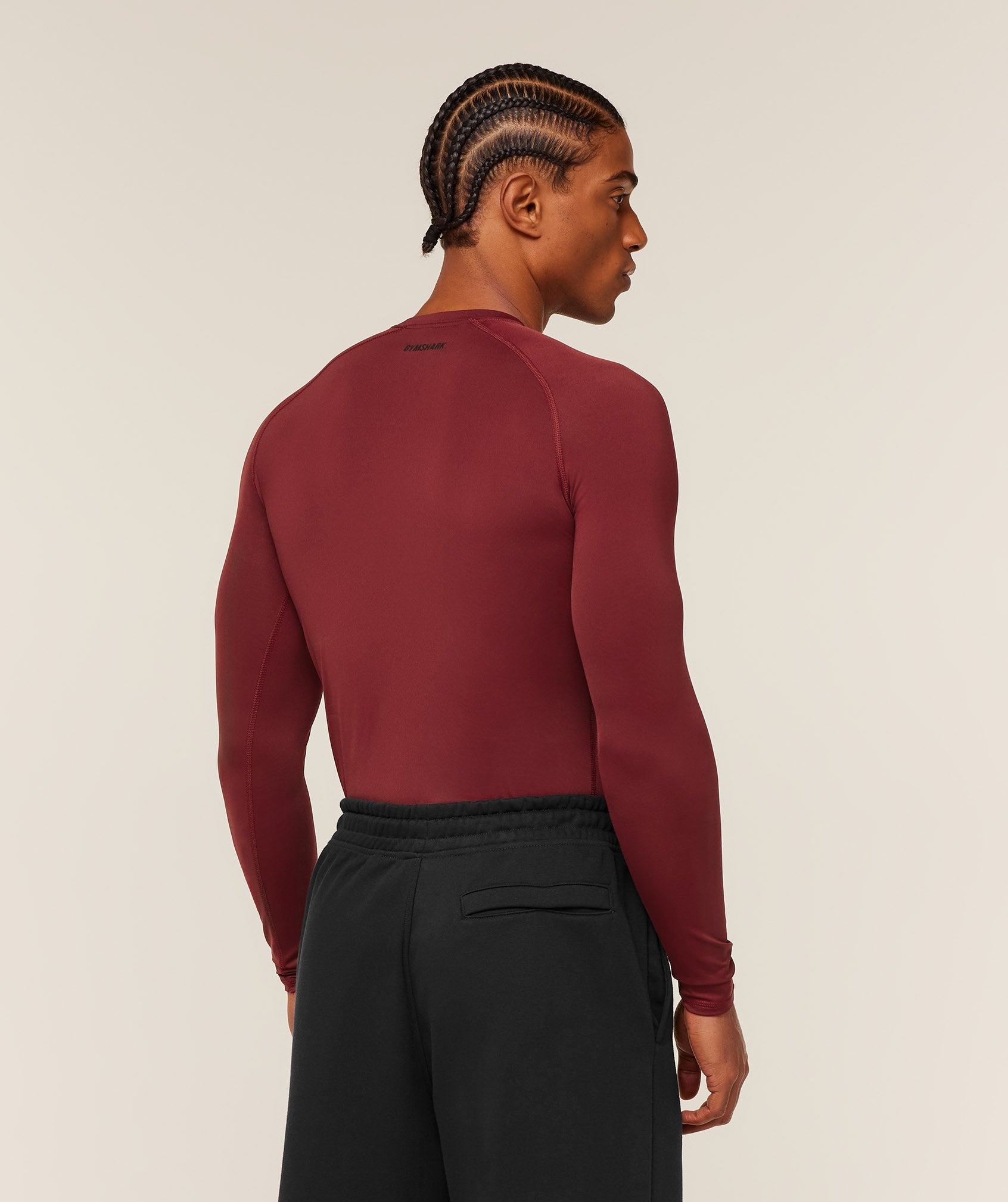 Gymshark Element Baselayer Long Sleeve T-Shirt - Sets Red