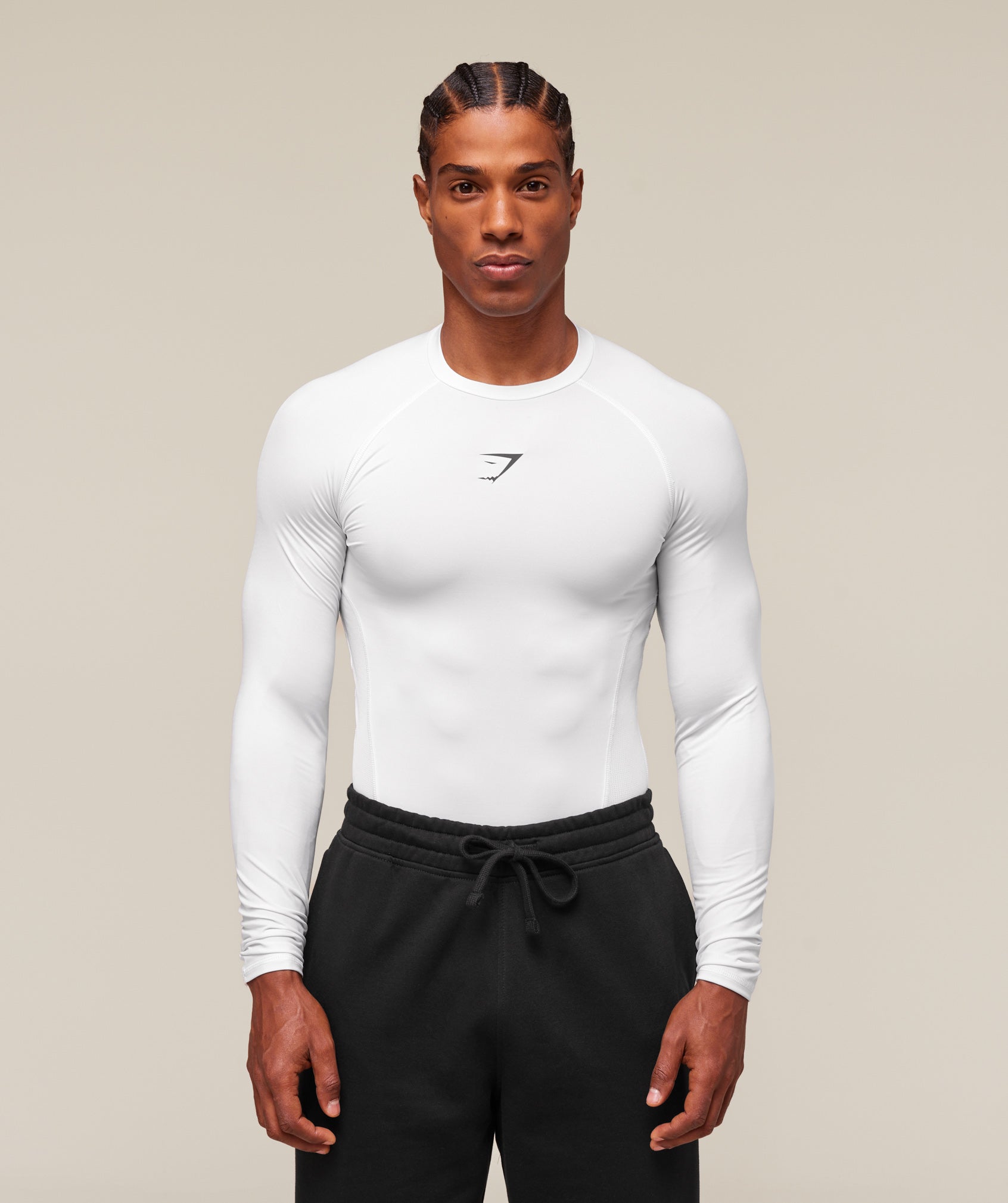 Gymshark Element Baselayer Long Sleeve T-Shirt - White
