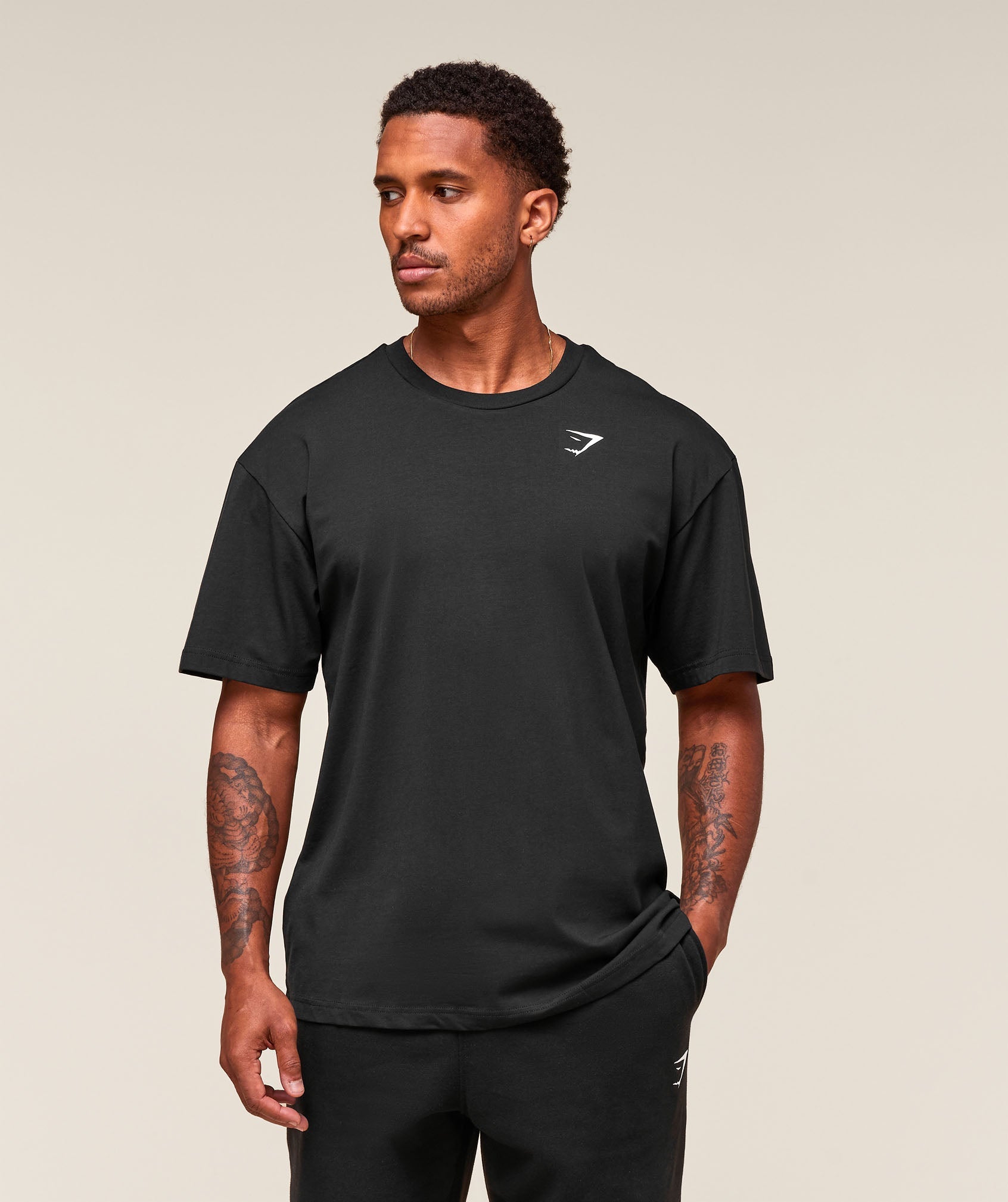 Gymshark Essential Oversized T-Shirt - Black