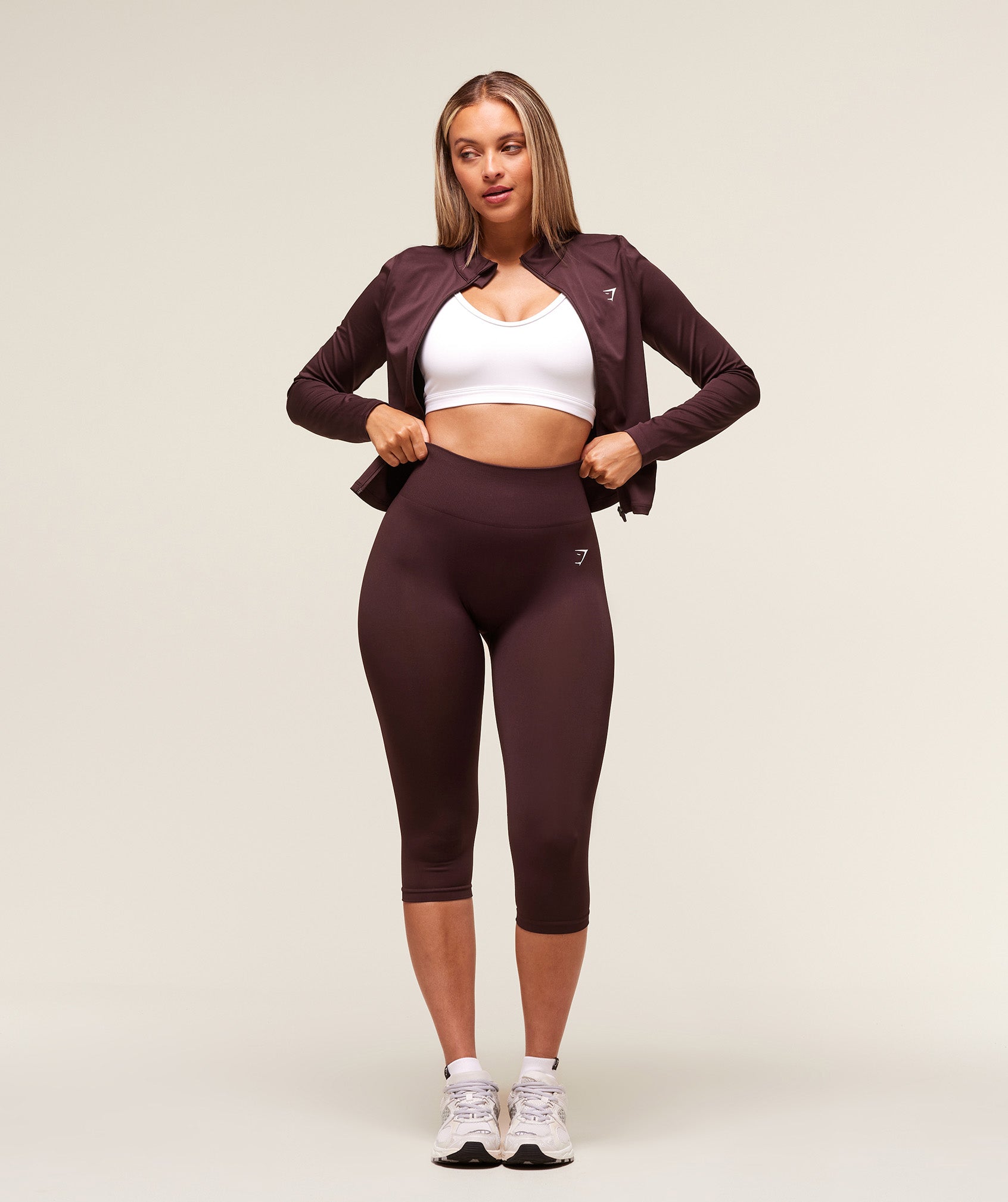 Gymshark Training Zip Up Jacket - Cherry Purple