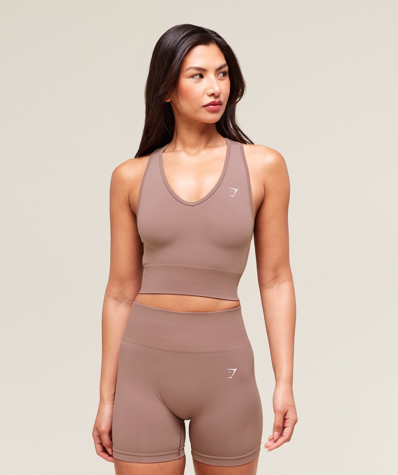 Everyday Seamless Crop Tank - Chestnut Pink