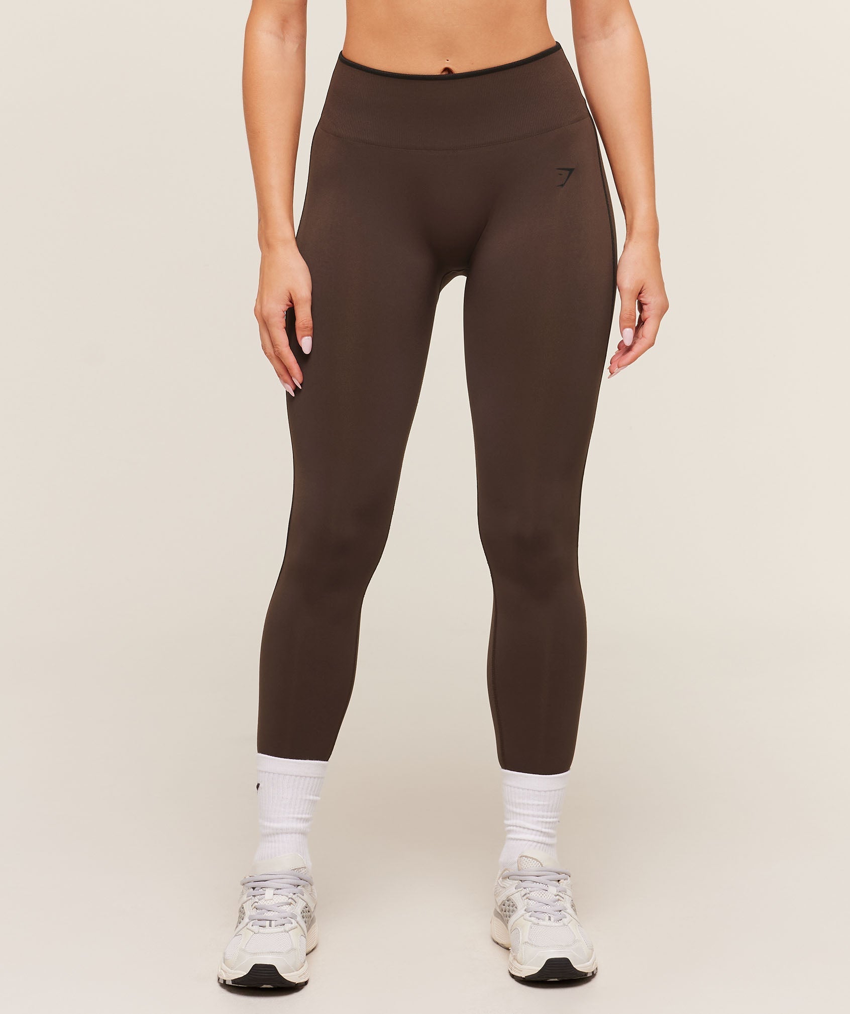 Gymshark Everyday Seamless Contrast Legging - GS Archive Brown/GS Black