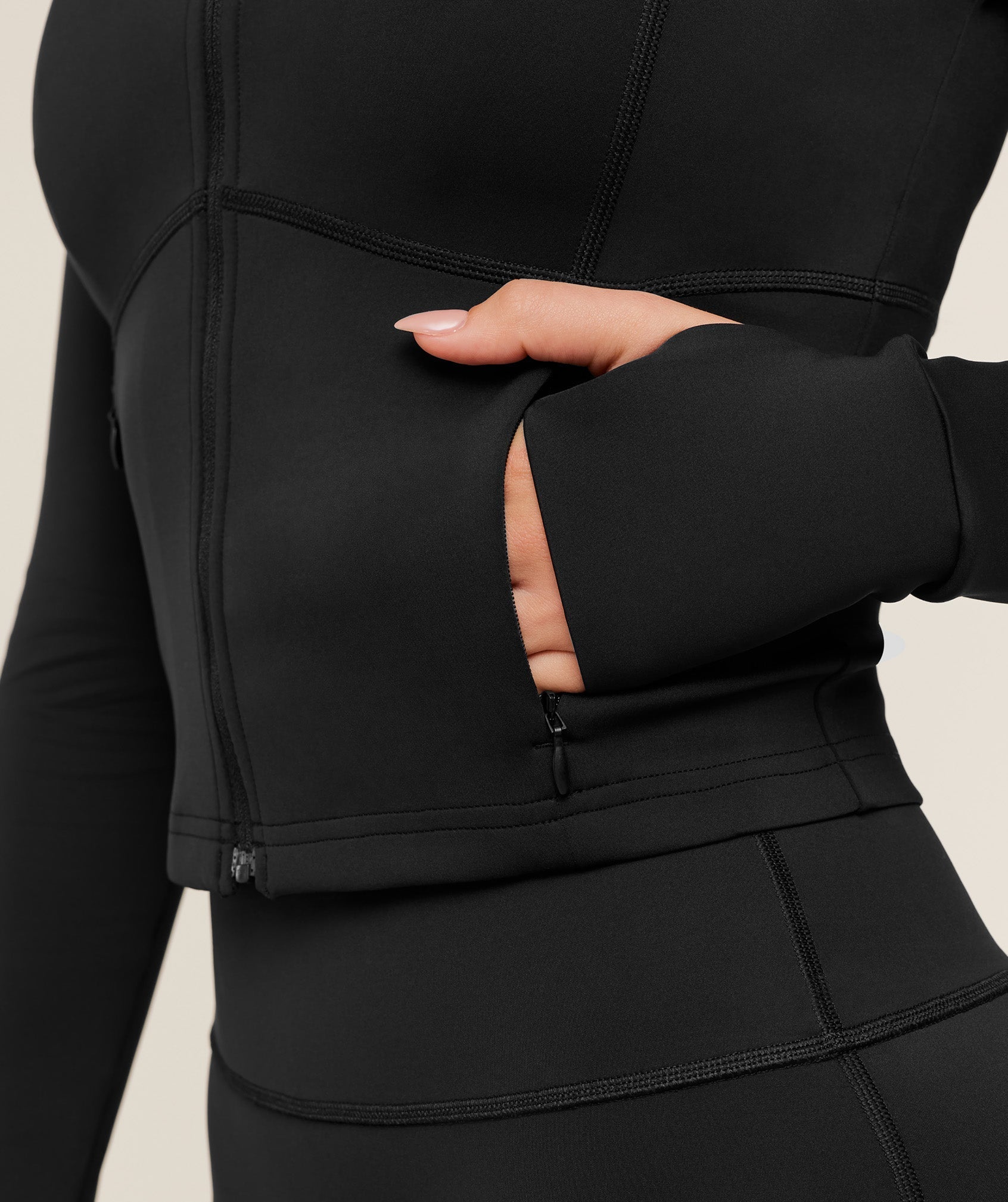 Gymshark Flow Zip Up Jacket - GS Black