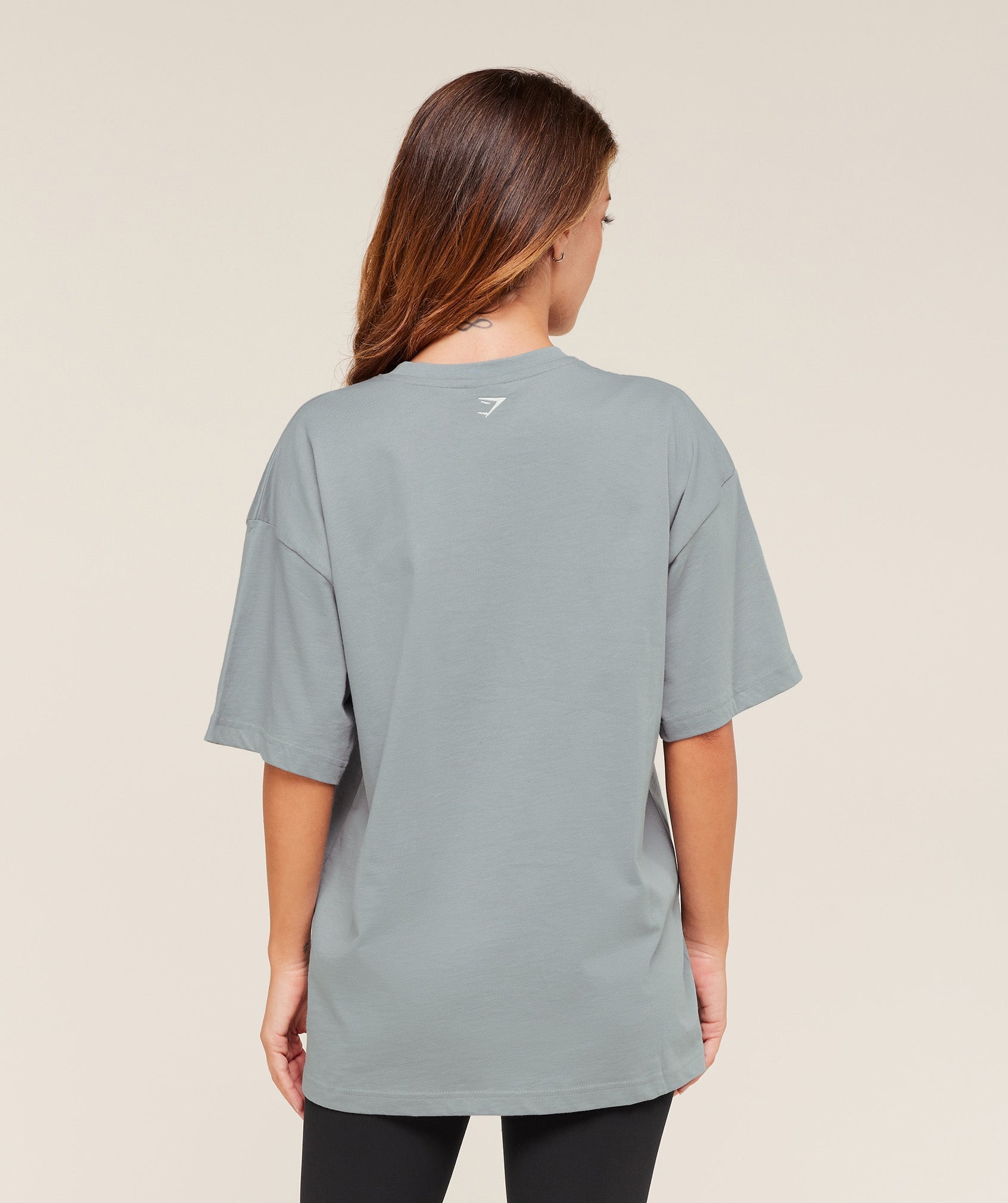 Gymshark Athletic Department Oversized Graphic T-Shirt - Denim Grey