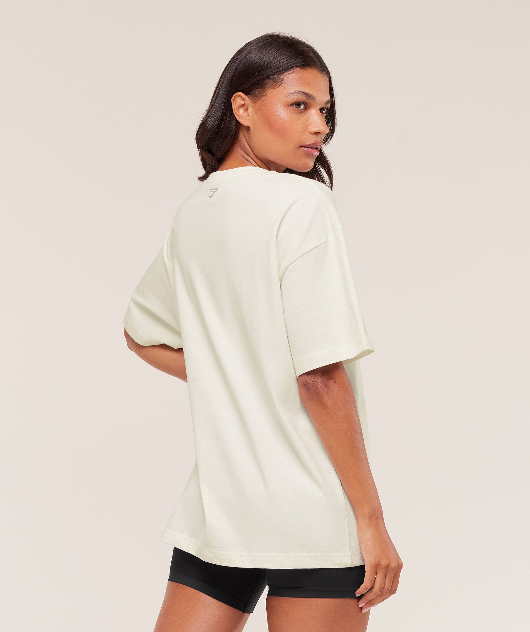 Gymshark Athletic Department Oversized Graphic T-Shirt - Soft White