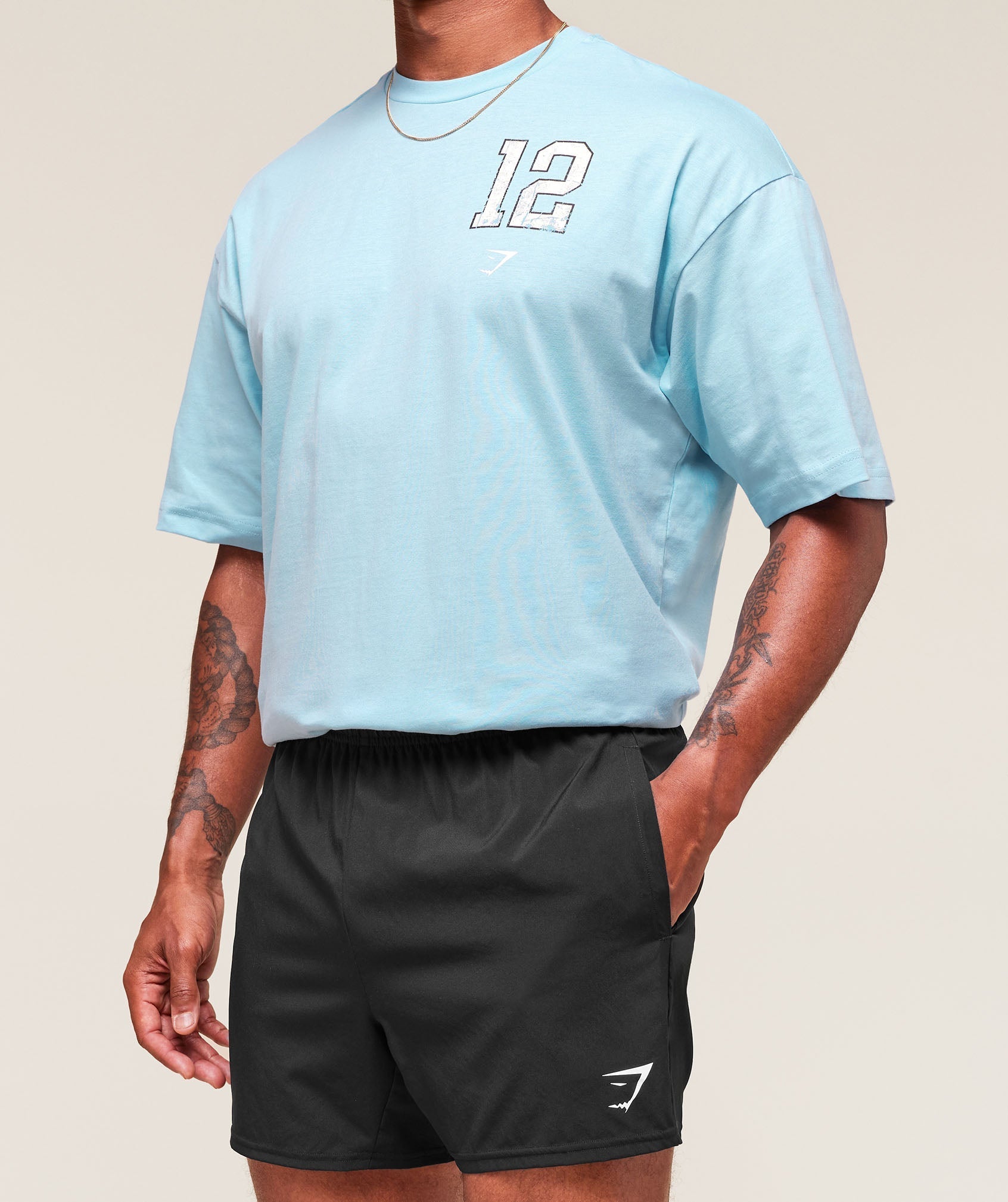 Gymshark Campus T-Shirt - Athletic Light Blue