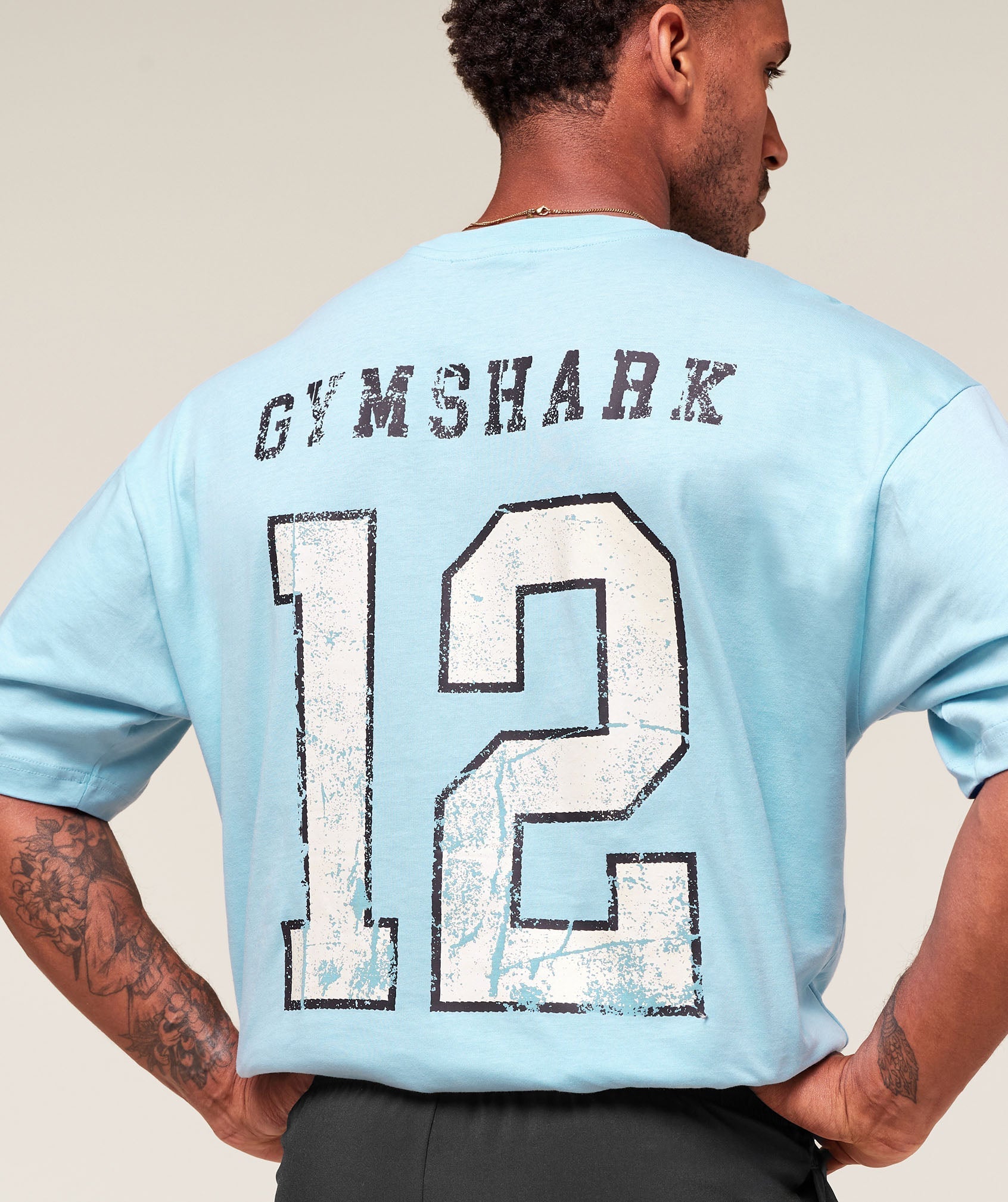 Gymshark Campus T-Shirt - Athletic Light Blue
