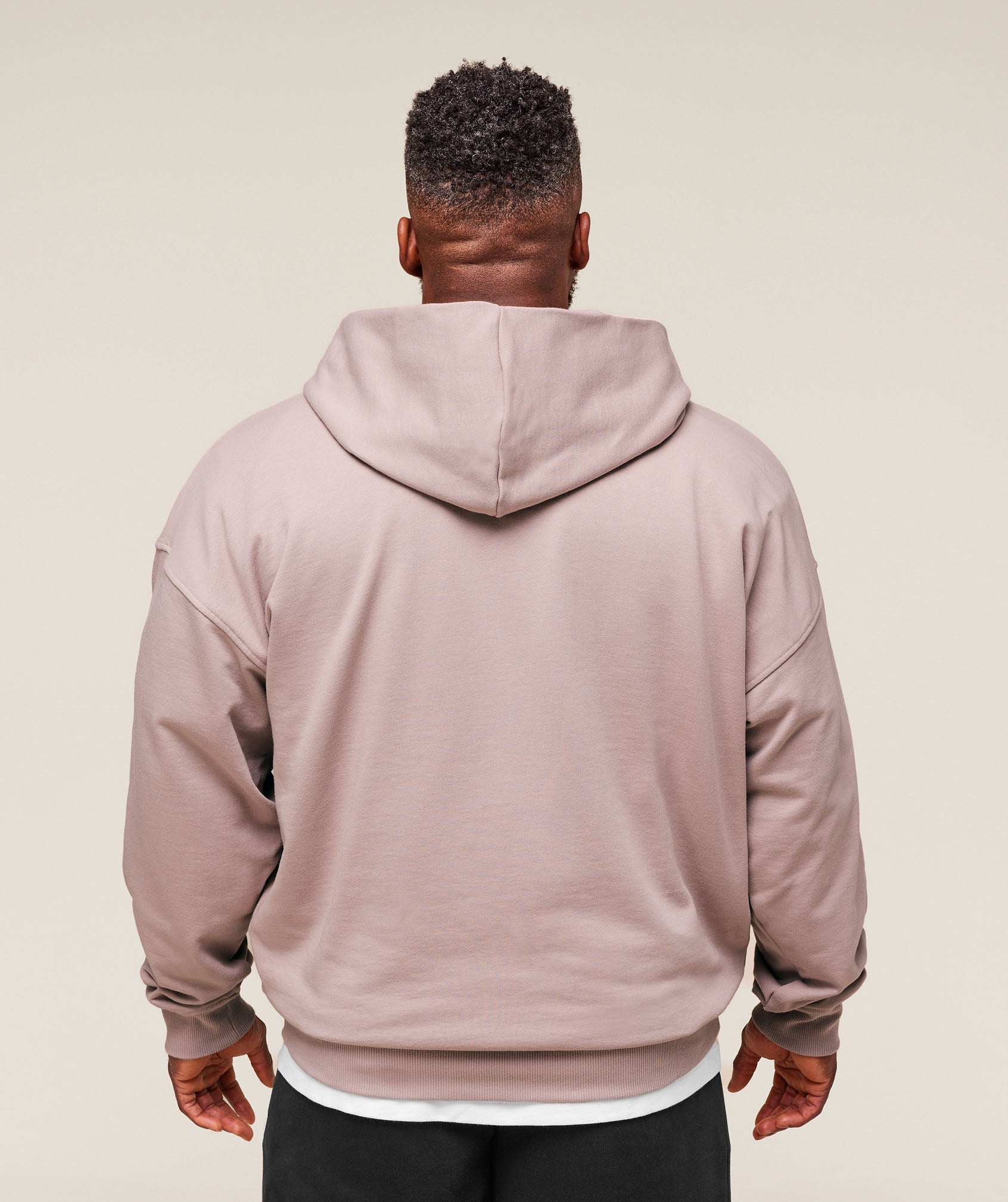 Gymshark Collegiate Script Zip Up Hoodie - Muted Pink