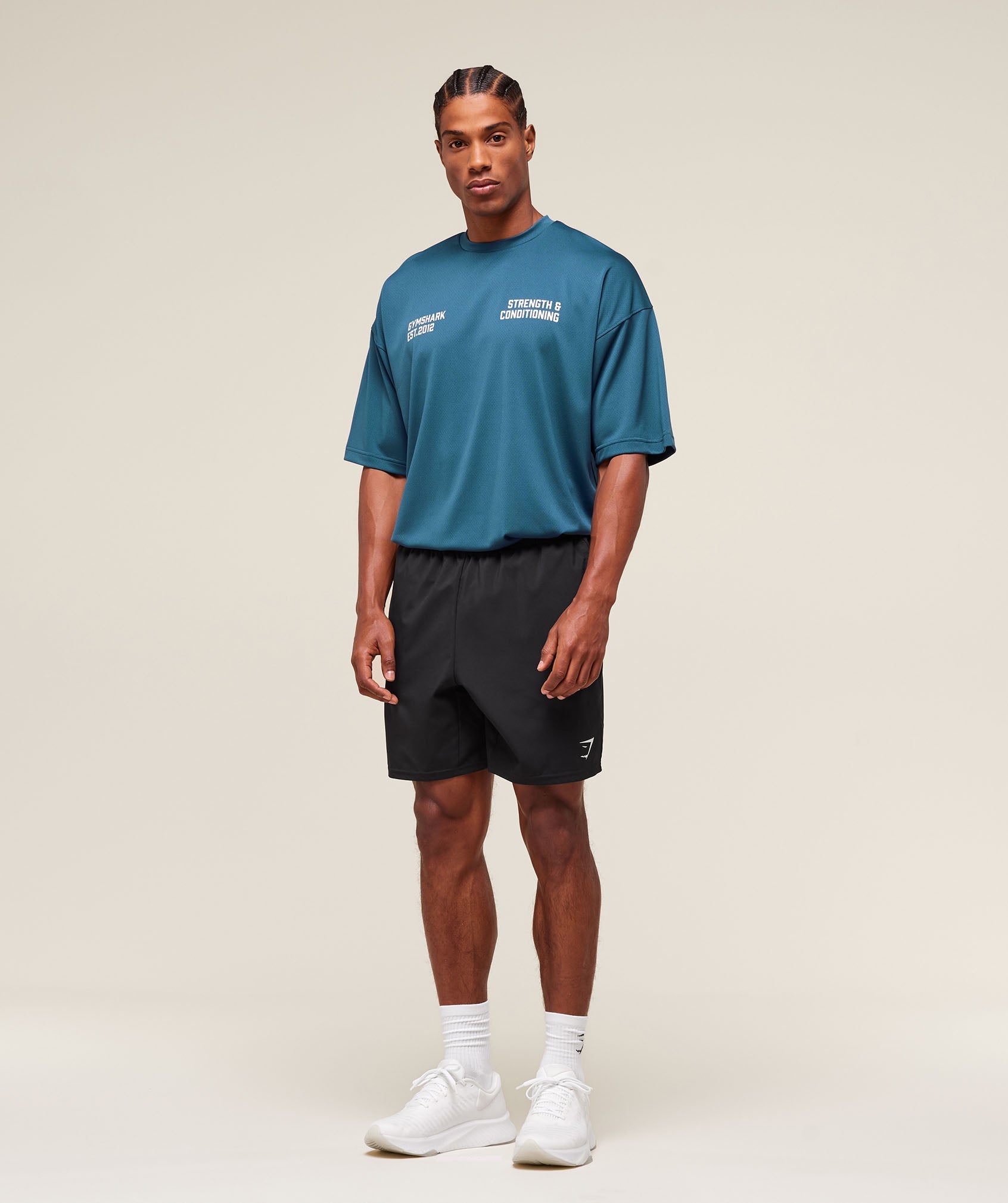 Gymshark S&C Graphic T-Shirt - Success Blue