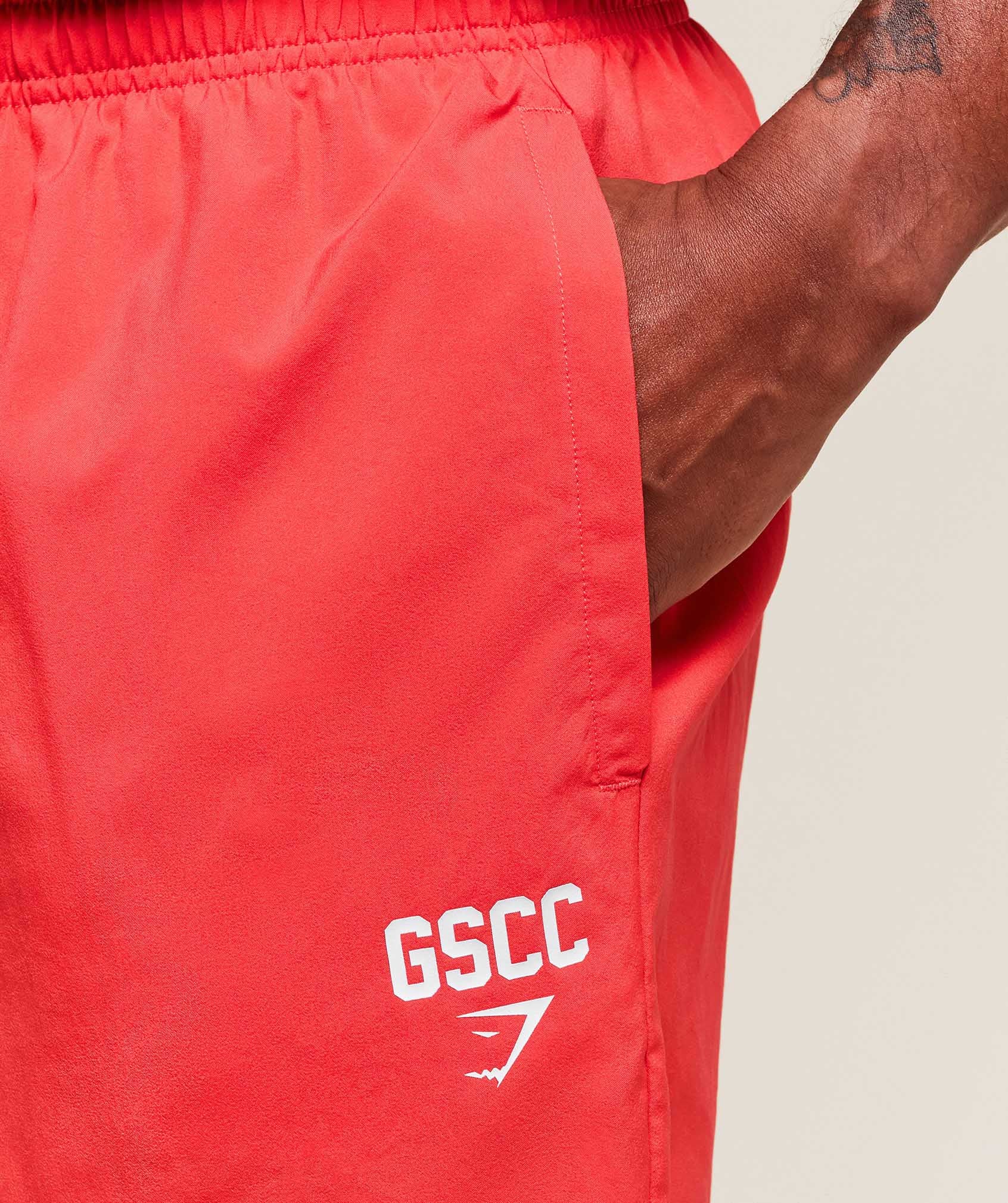 Gymshark Hybrid Athlete 7" Shorts - Coral Red