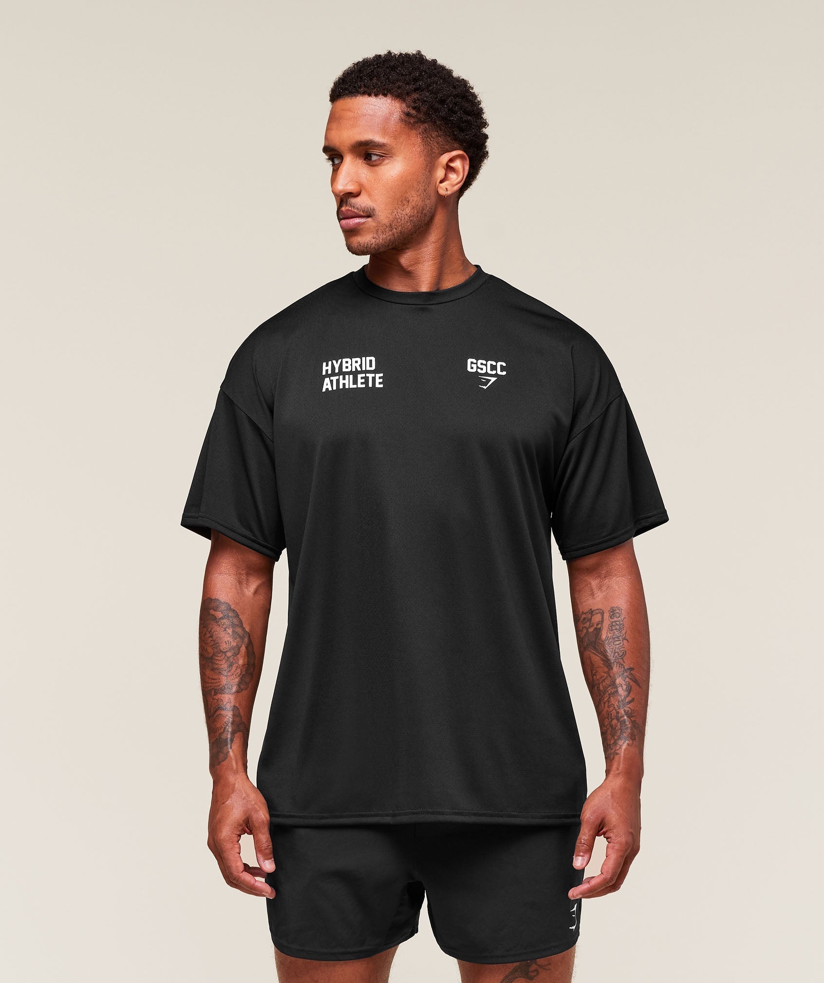 Gymshark Hybrid Athlete T-Shirt - Black