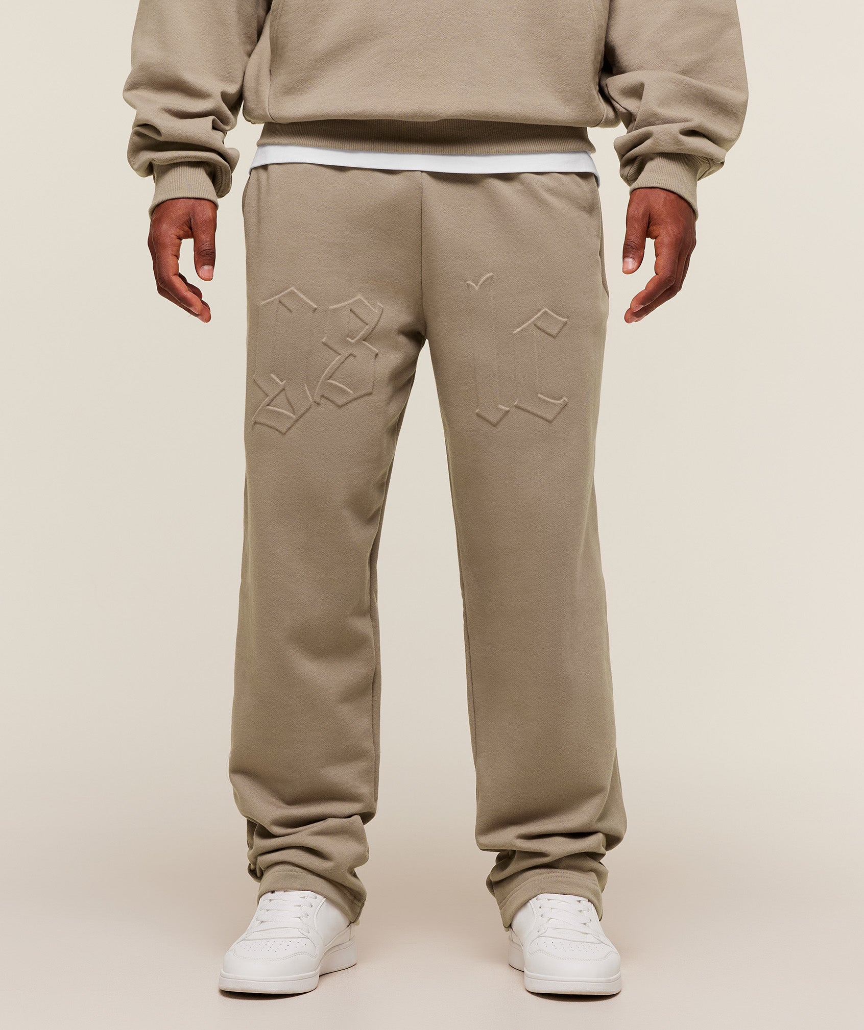 Gymshark Embossed Straight Leg Jogger - Lifestyle Brown
