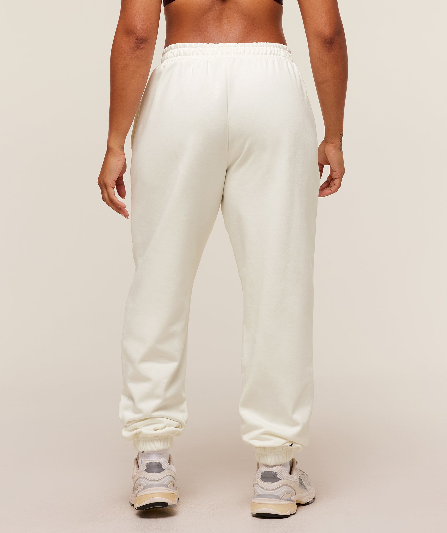 Gymshark GSLC Lifting Club Cuffed Joggers - Soft White