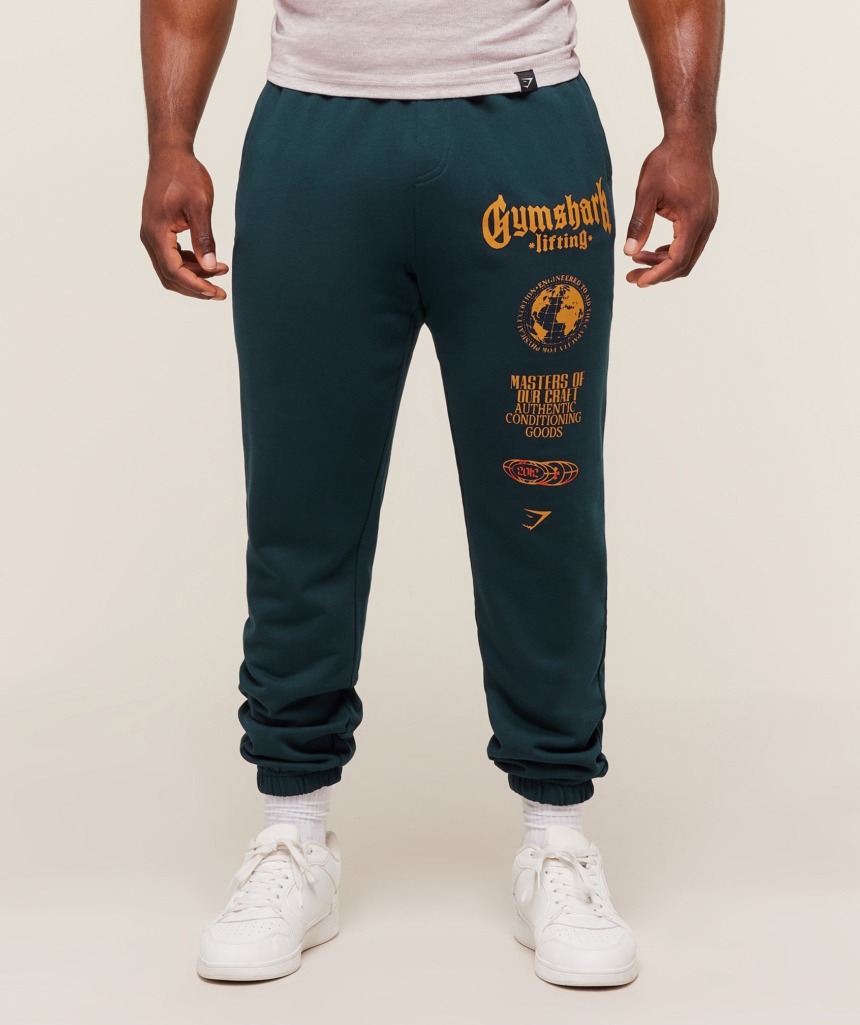 Gymshark Global Lifting Oversized Essential Joggers - Deep Petrol Blue