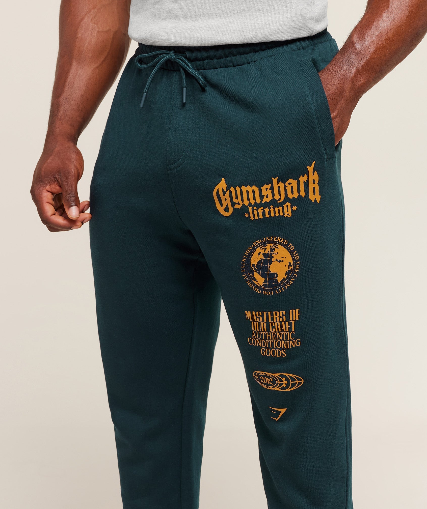 Gymshark Global Lifting Oversized Essential Joggers - Deep Petrol Blue